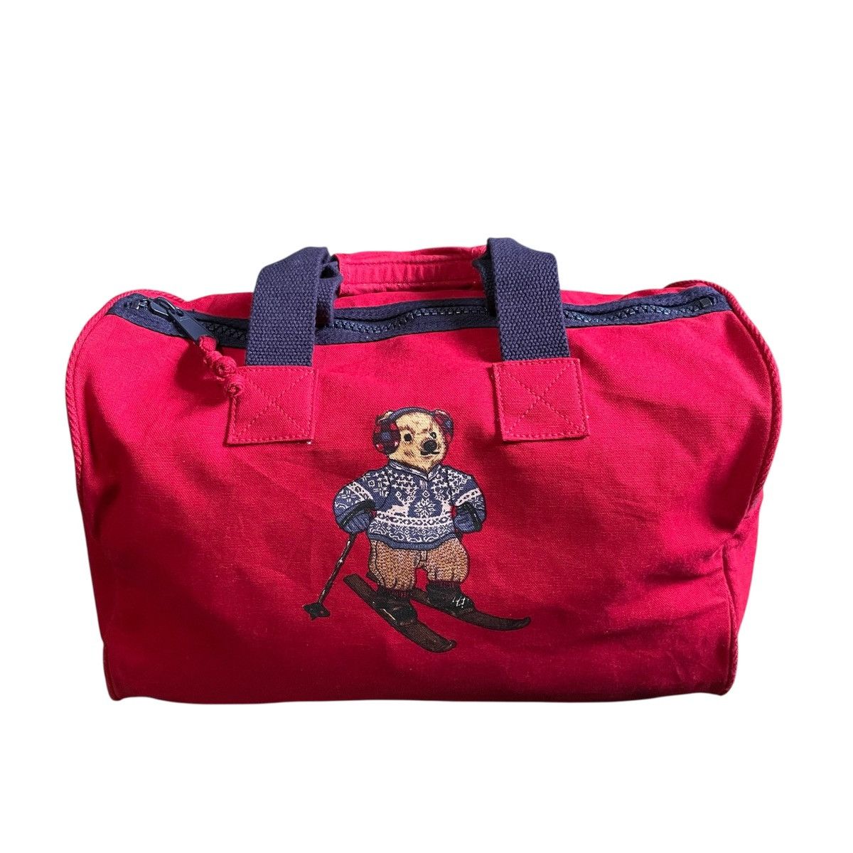 Polo Ralph Lauren Ralph Lauren Ski Polo Bear Boston Bag Vintage Limited Canvas Size ONE SIZE - 2 Thumbnail