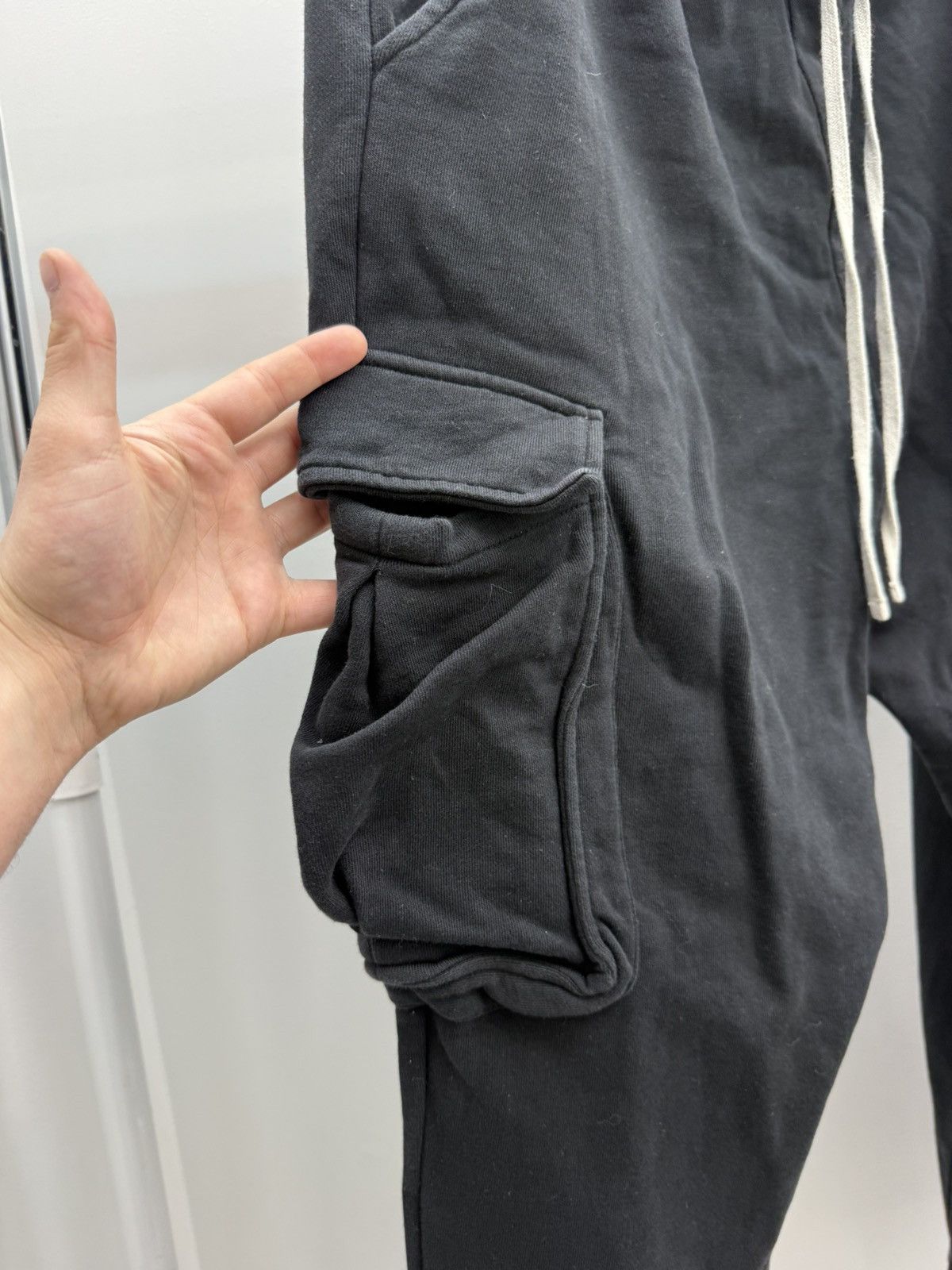 Allsaints Allsaints Rick Owens Style Drop Crotch Cargo Sweatpants Size US 34 / EU 50 - 5 Thumbnail