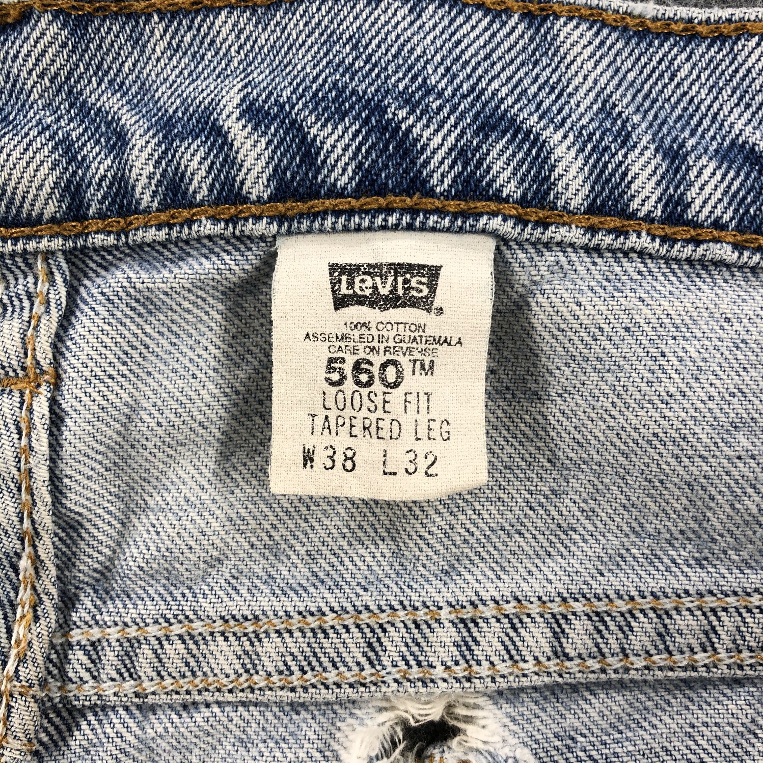 Levi's × Vintage Vintage 90s Light Wash Levis 560 Jeans-JM1771 Size US 37 - 10 Thumbnail