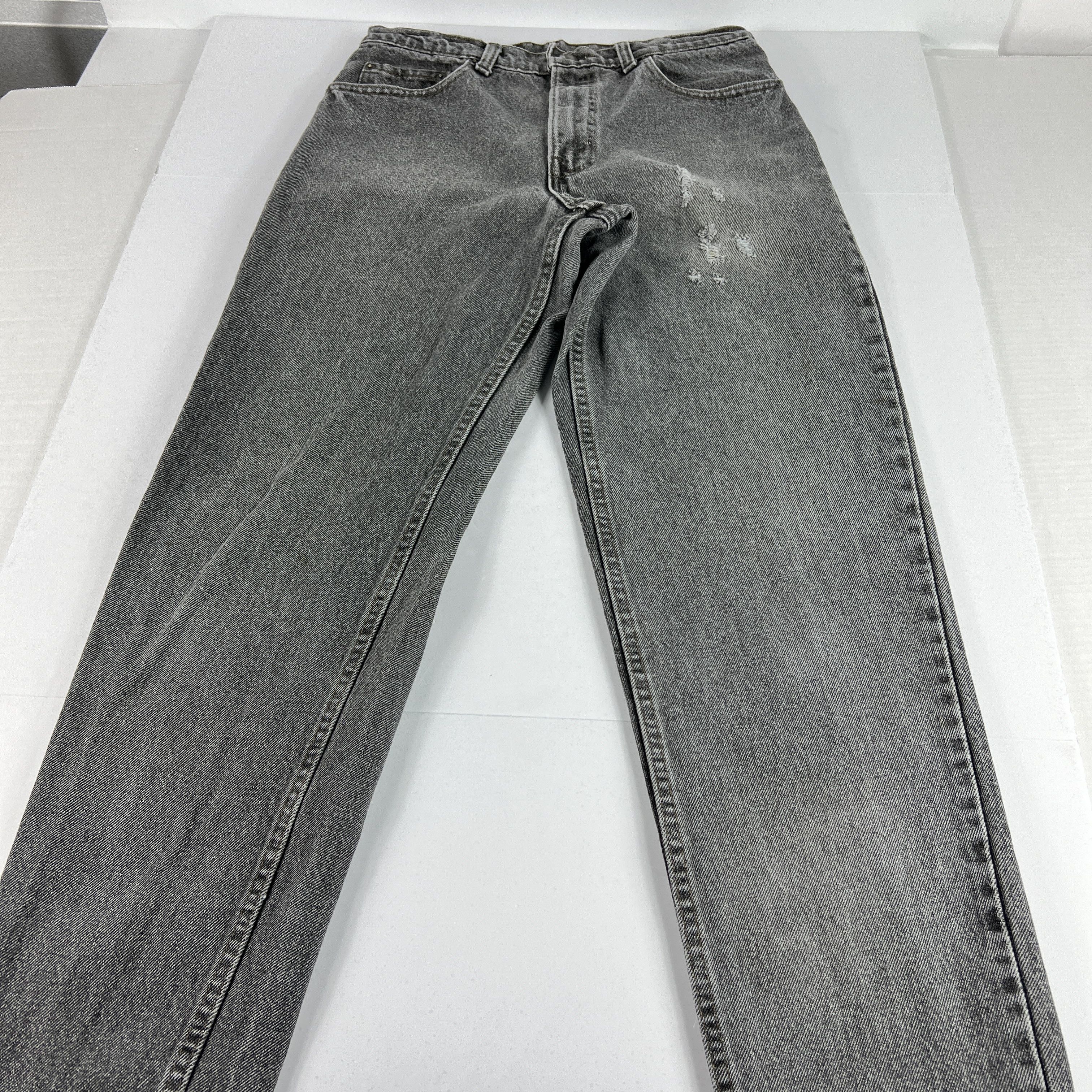 Levi's × Vintage VTG 80s Levi's Jean 550 Relaxed Black Faded Thrashed Denim Size US 30 / EU 46 - 1 Thumbnail