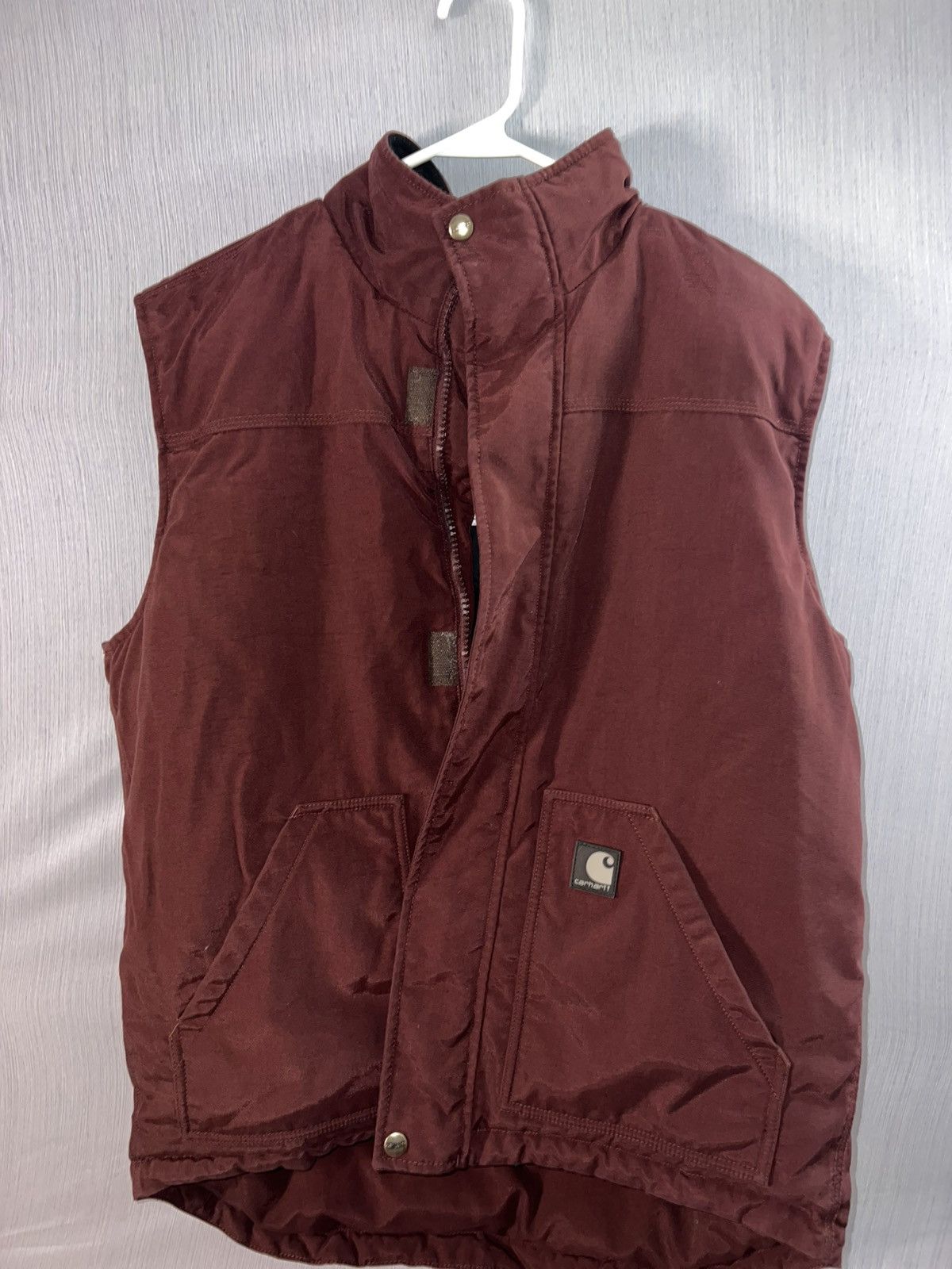 Carhartt Carhartt V27 RDW Burgundy Puffer Vest Size US M / EU 48-50 / 2 - 1 Thumbnail