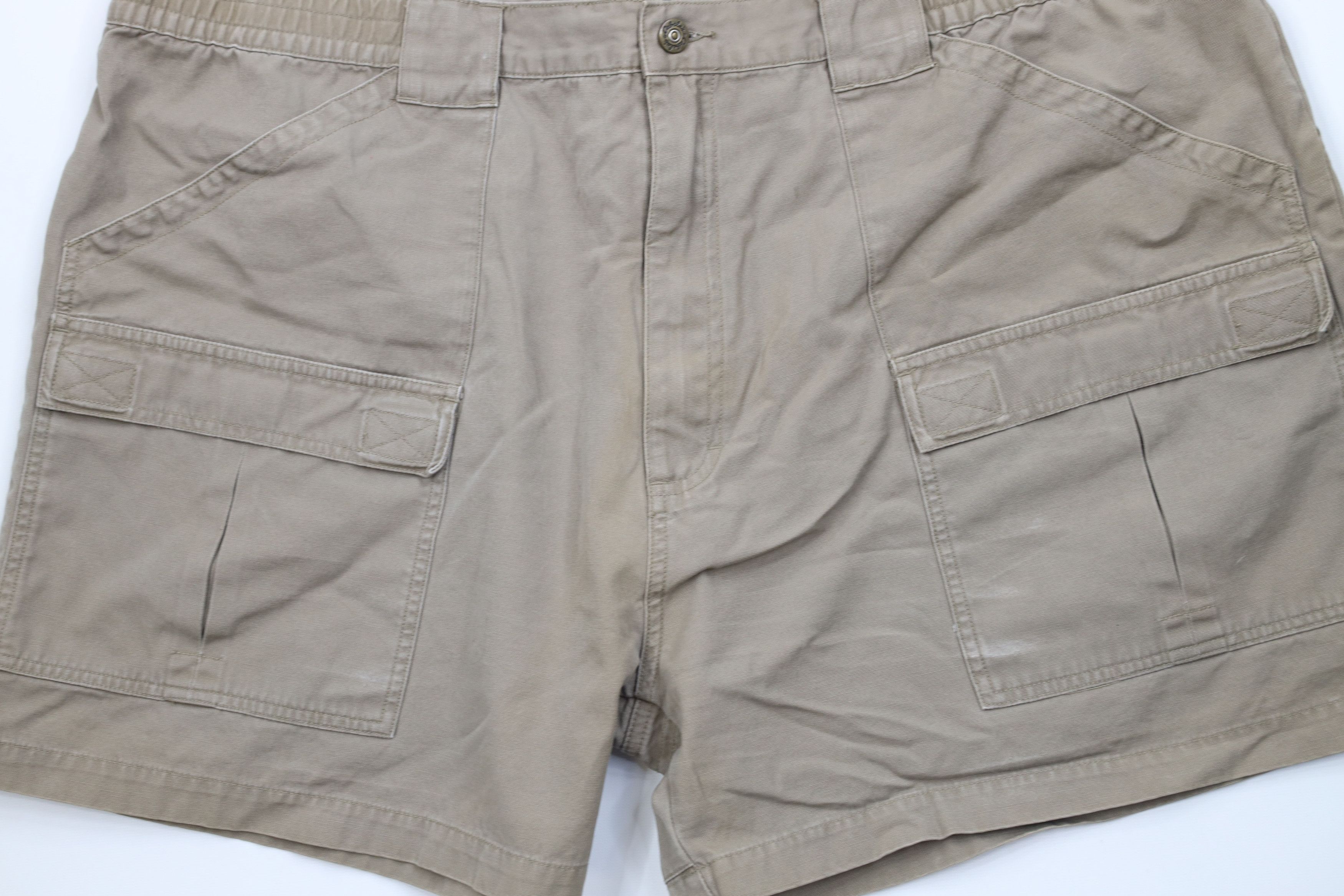 Cabelas Vintage Cabelas Knee Trekking Hiking Cargo Shorts Beige Size US 44 / EU 60 - 3 Thumbnail