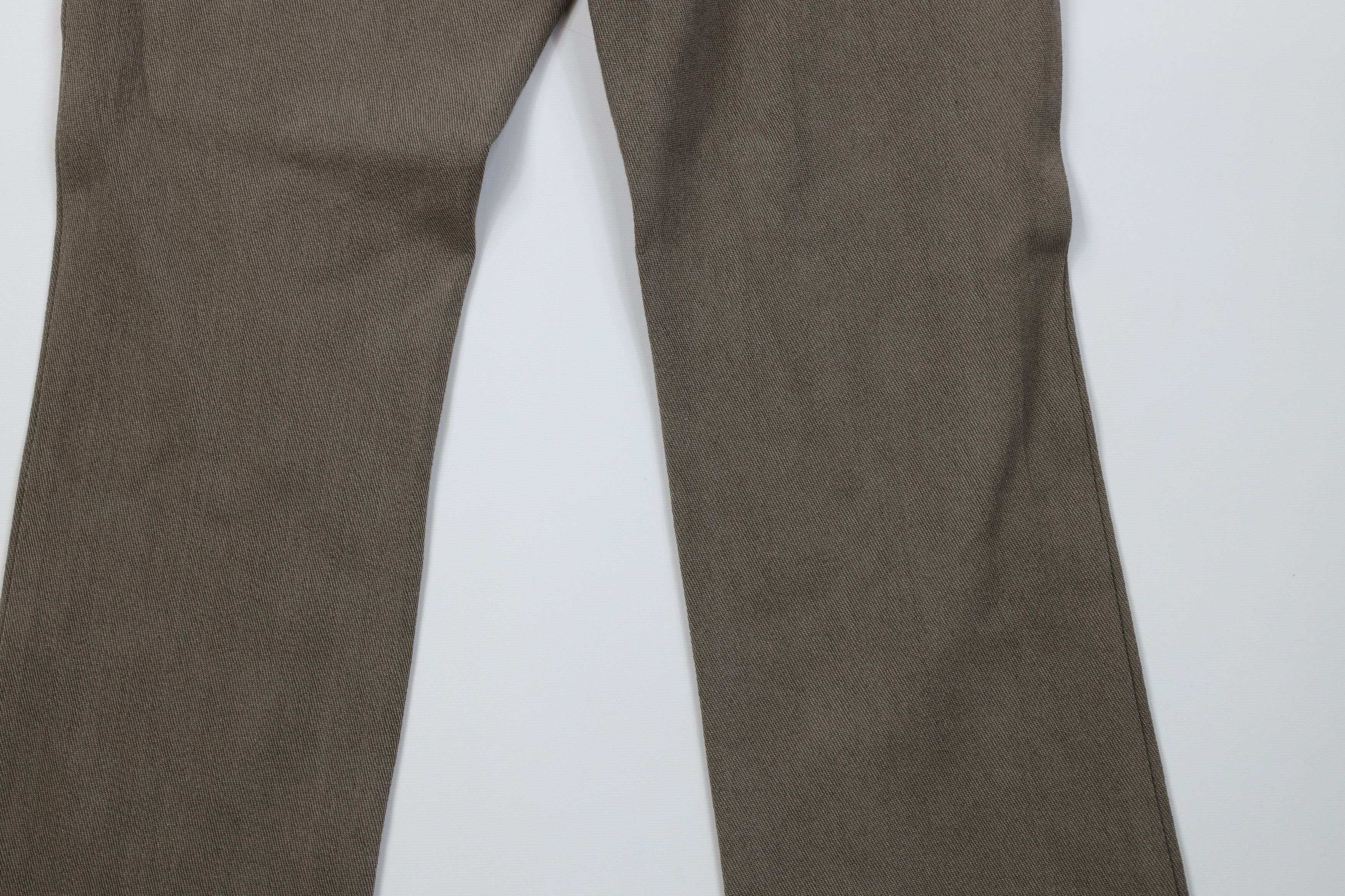 Gustin Gustin Whipcord Button Fly Straight Leg Chino Pants Beige Size US 33 - 11 Thumbnail