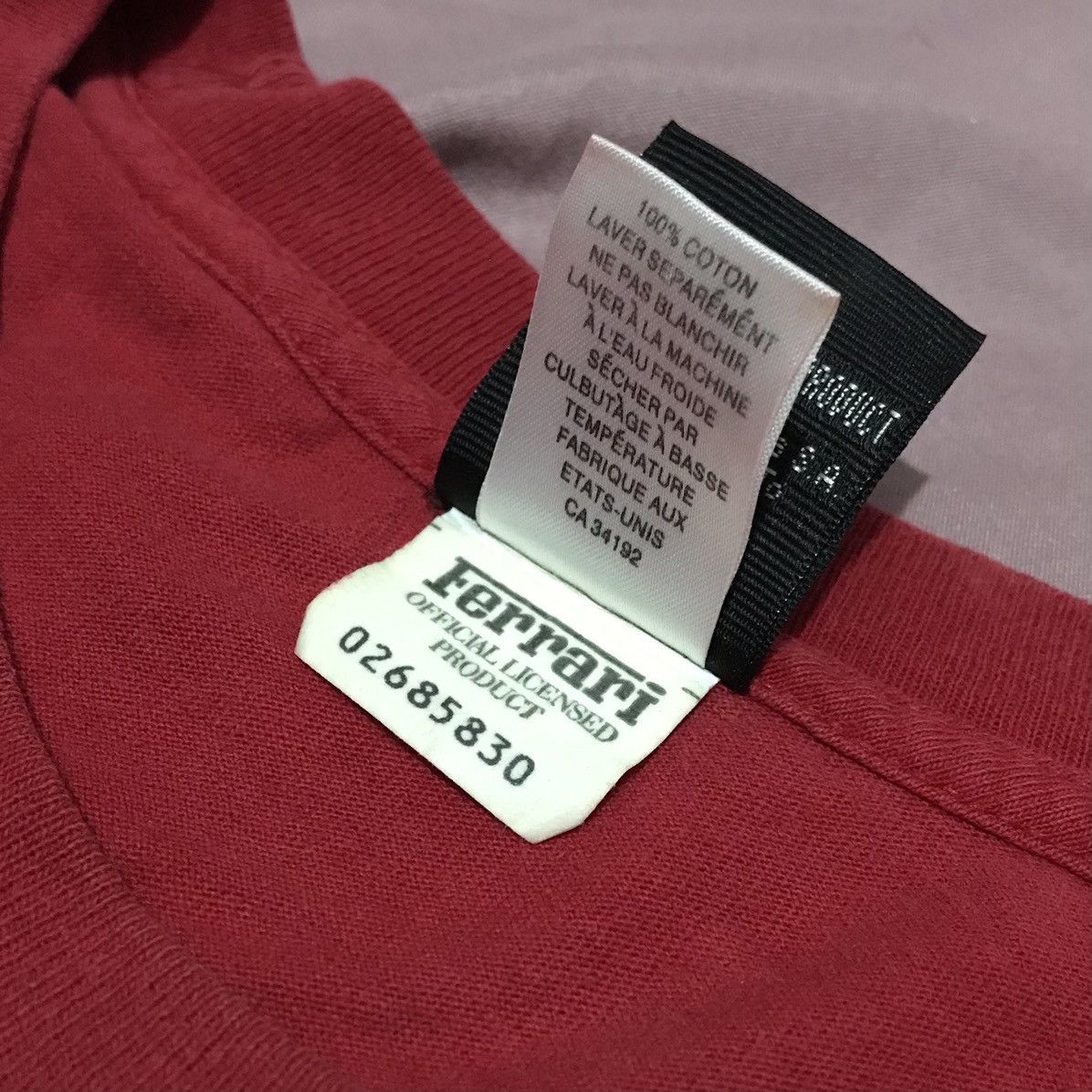 Ferrari 90s FERRARI US made LOOPWHEEL SEAMLESS logo tshirt Size US XL / EU 56 / 4 - 7 Thumbnail