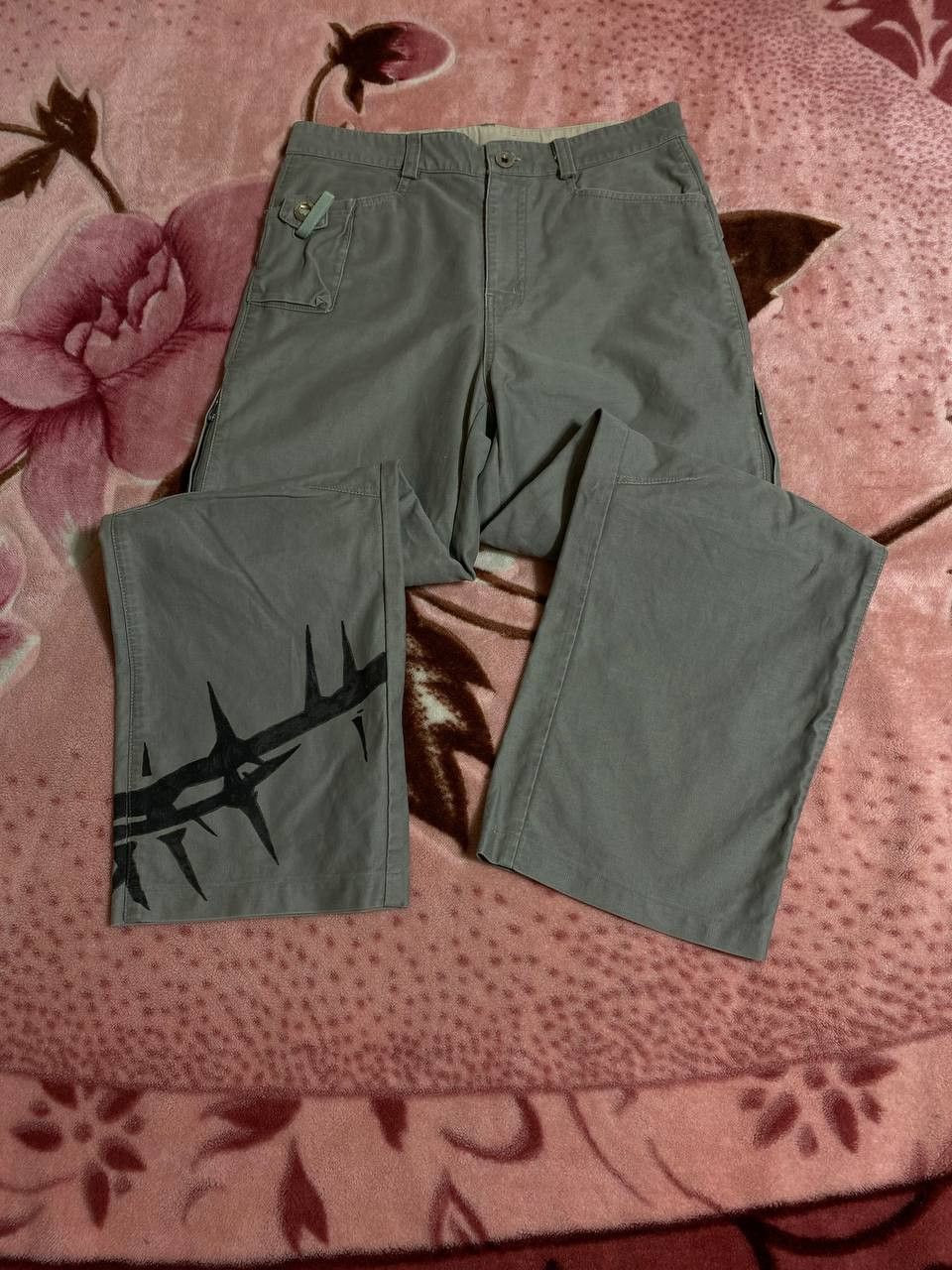 Other Vintage Y2K Baggy Wide Leg Utility Pants Skater HipHop Size US 30 / EU 46 - 5 Thumbnail