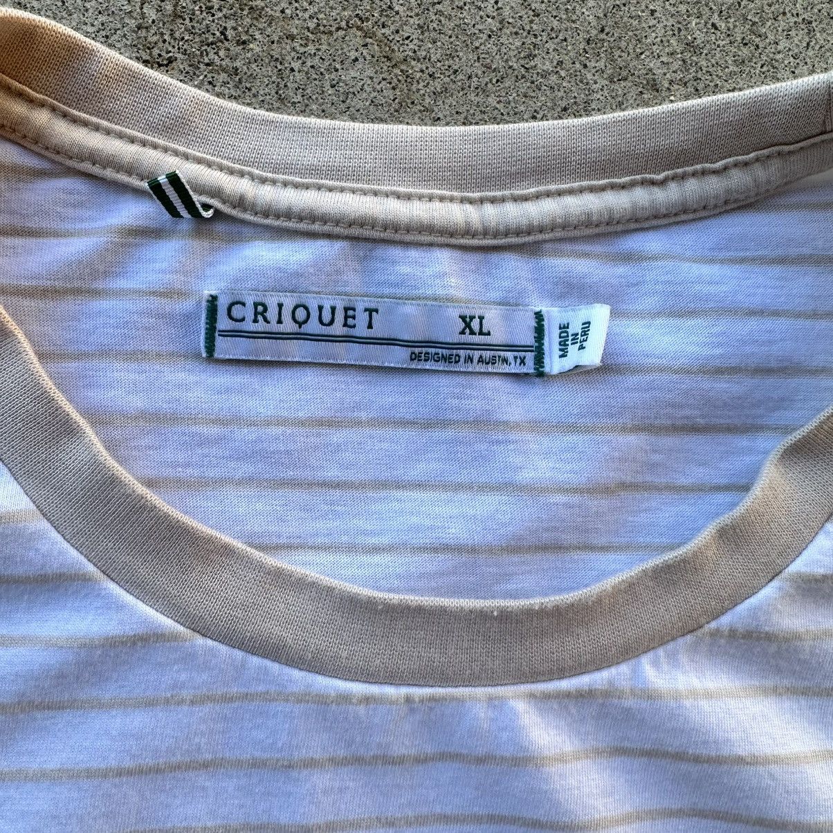 Criquet Criquet Men’s Cotton T-Shirt Striped Size XL Eggshell Size US XL / EU 56 / 4 - 4 Thumbnail
