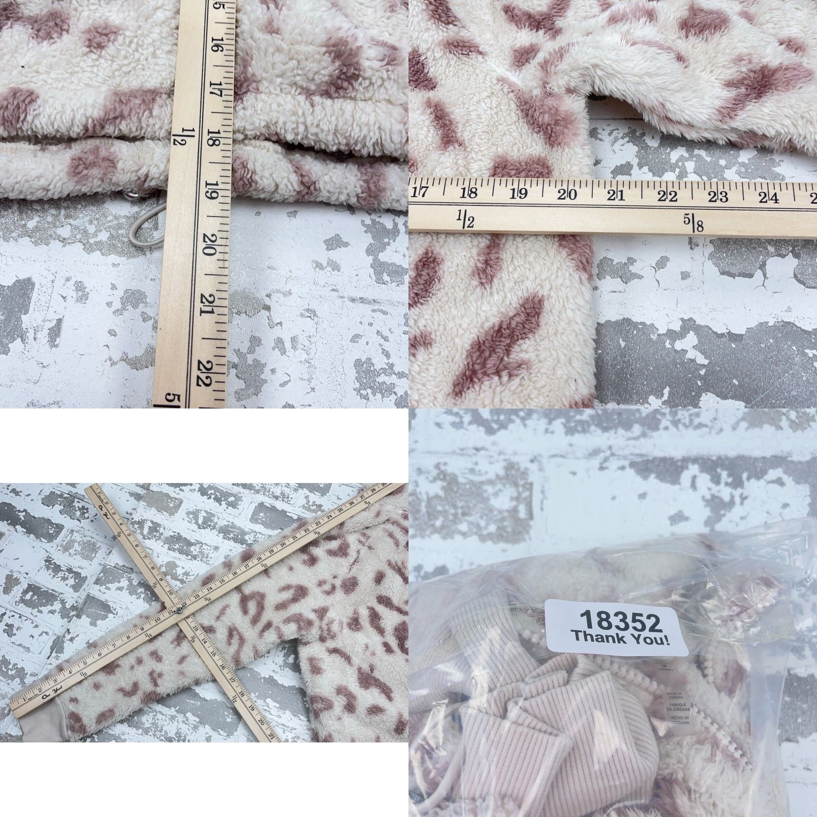 Calvin Klein Calvin Klein Sweatshirt Women Medium Leopard Crop Top Deep Pile Sherpa Sweater Size M / US 6-8 / IT 42-44 - 8 Thumbnail