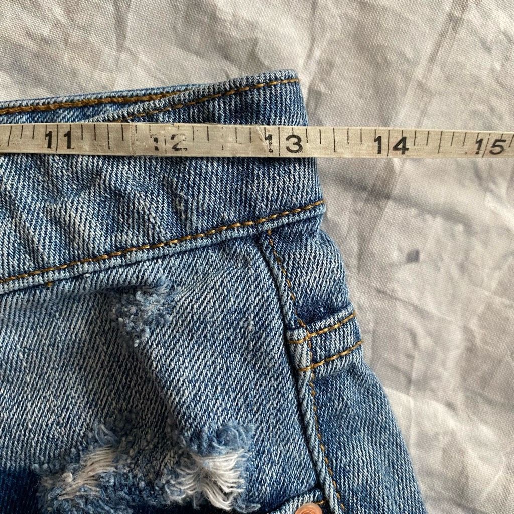 Other Wild fable women 0 high rise distressed ripped shorts blue Size 25" / US 0 / IT 36 - 5 Thumbnail