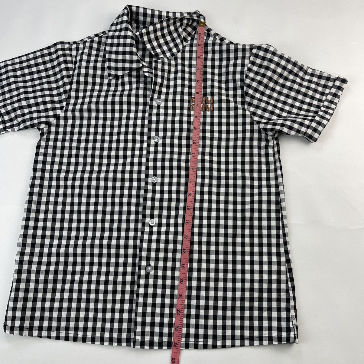 Miu Miu MIU MIU Short Sleeve Shirt Size S / US 4 / IT 40 - 10 Thumbnail