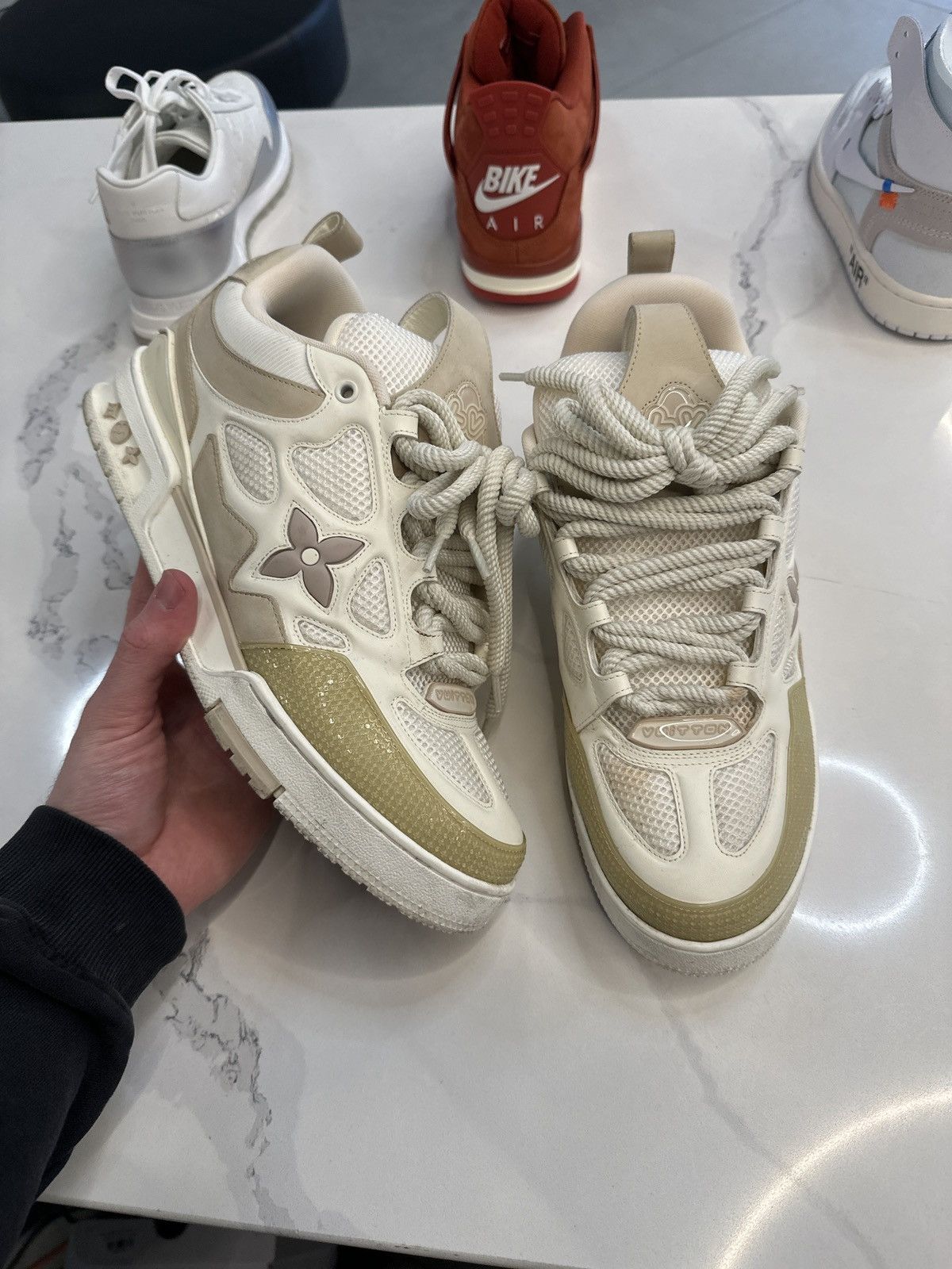 Louis Vuitton Louis Vuitton Skate Sneaker Beige Size US 13 / EU 46 - 1 Thumbnail