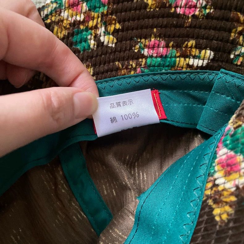 Kenzo KENZO Vintage floral corduroy fisherman's hat Size ONE SIZE - 5 Thumbnail