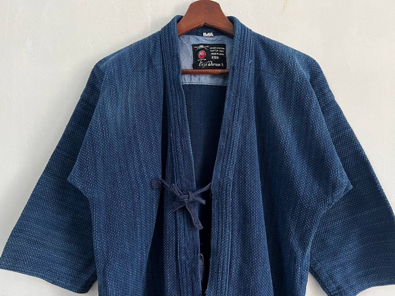 Vintage Vintage Kendo Boro Fuji Daruma Dyed Kimono Jacket Size US L / EU 52-54 / 3 - 6 Thumbnail