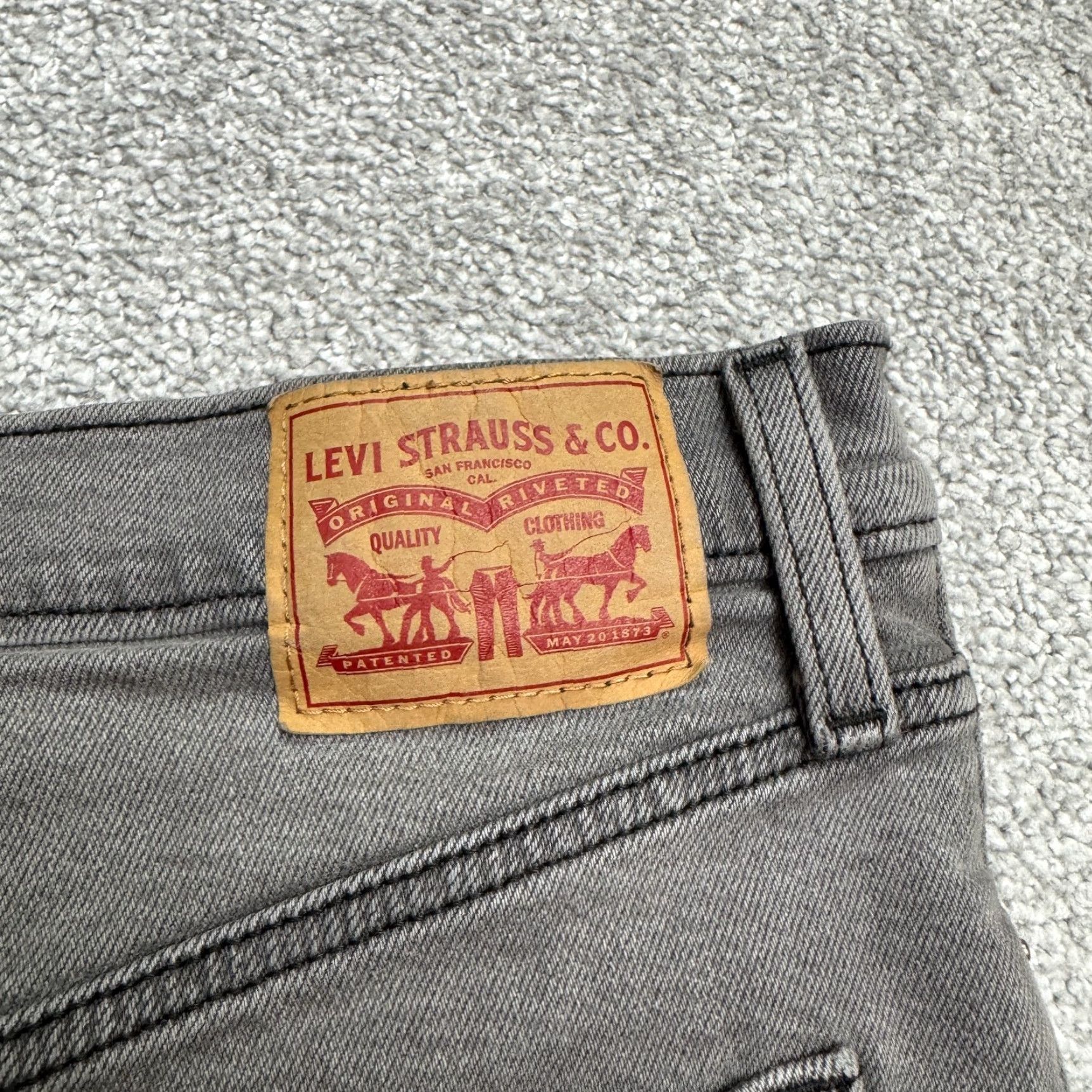 Levi's Levi's Ribcage Straight Leg Ankle Denim Jeans Women 27 Gray Button Fly High Rise City Streetwear - Mens? Size 27" / US 4 / IT 40 - 6 Thumbnail