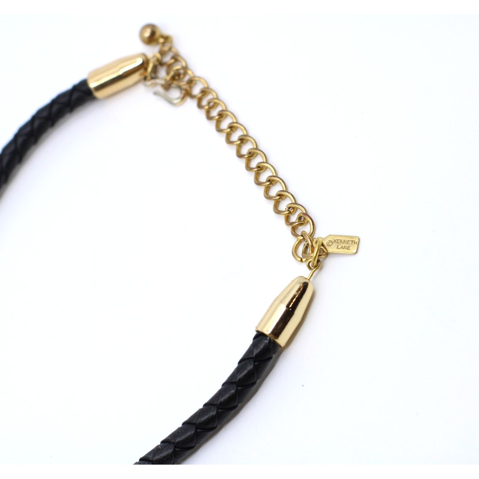 Kenneth Jay Lane Vintage Kenneth Jay Lane Leather Necklace Tribal Bohemian Size ONE SIZE - 3 Thumbnail