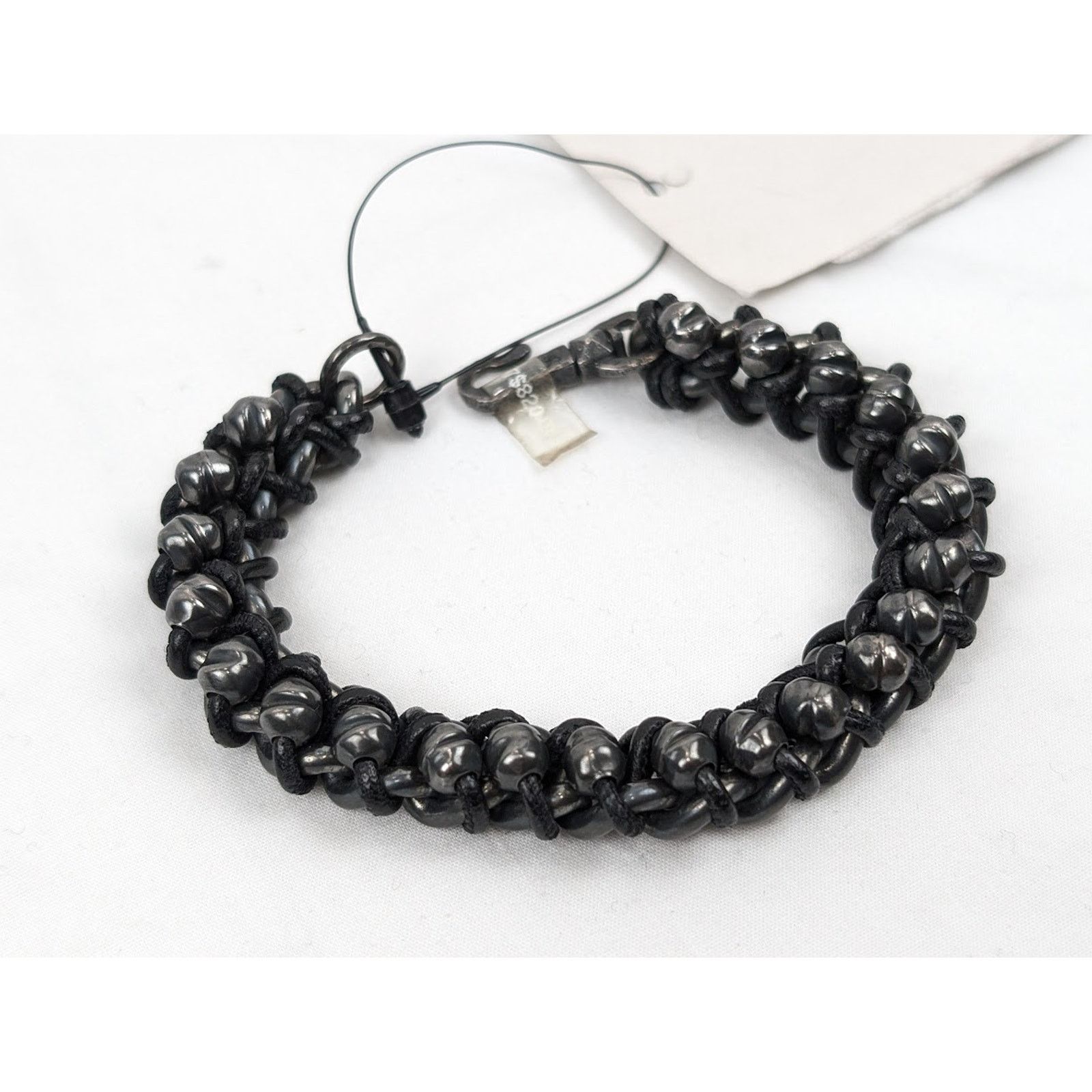 Bottega Veneta o1rshd1 Size: S / Ossidato/Nappa Bracelet in Naturale/Nero Size ONE SIZE - 5 Thumbnail