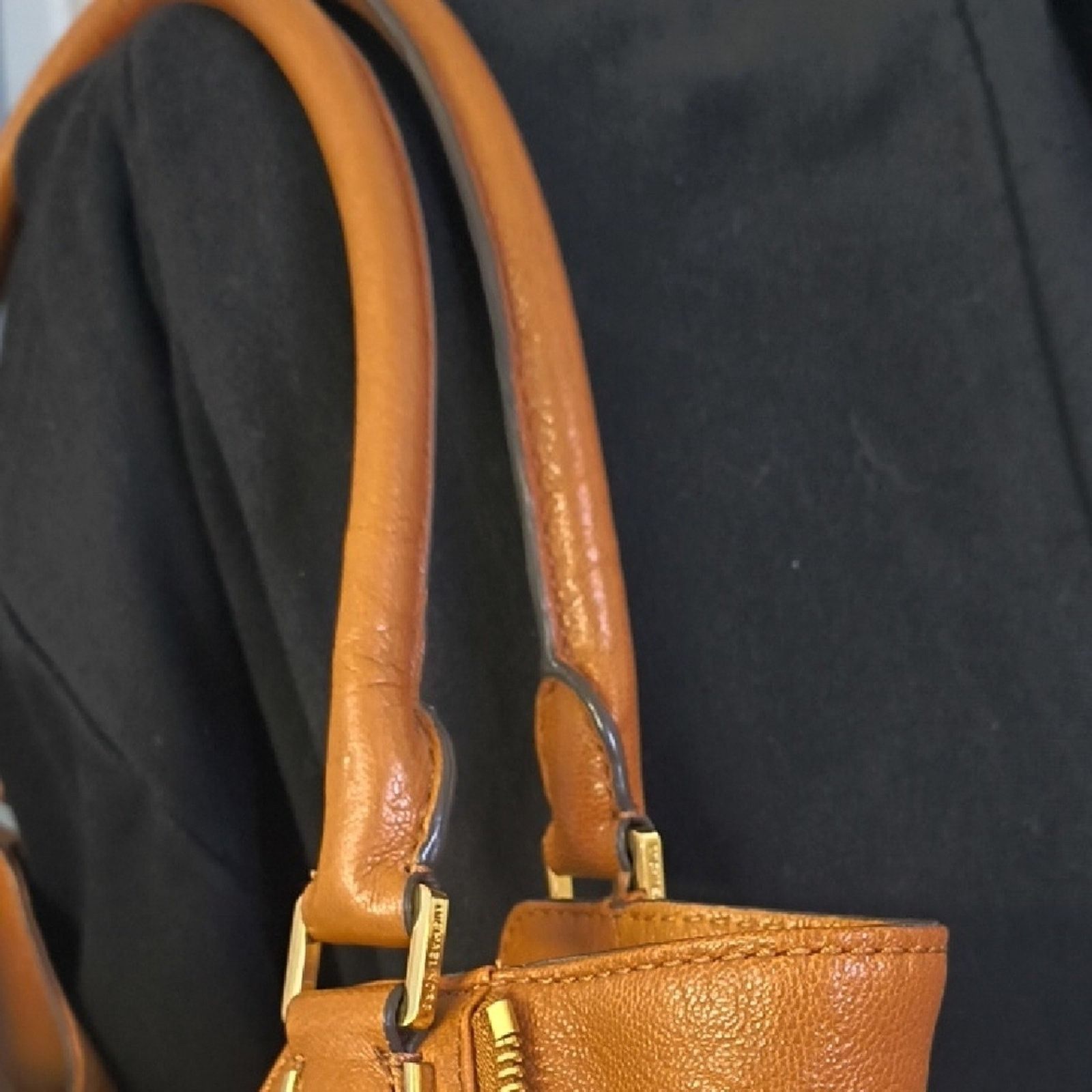 Michael Kors Michael Kors Brown Leather Handbag Size ONE SIZE - 4 Thumbnail