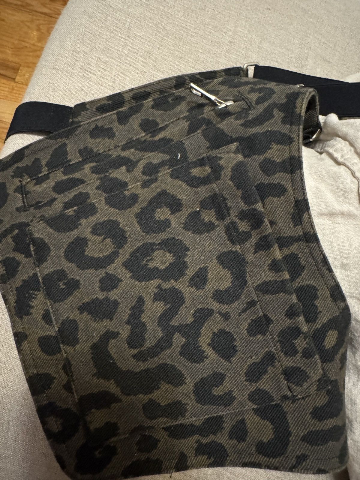 Dries Van Noten Dark brown rare leopard print holster Size ONE SIZE - 4 Thumbnail