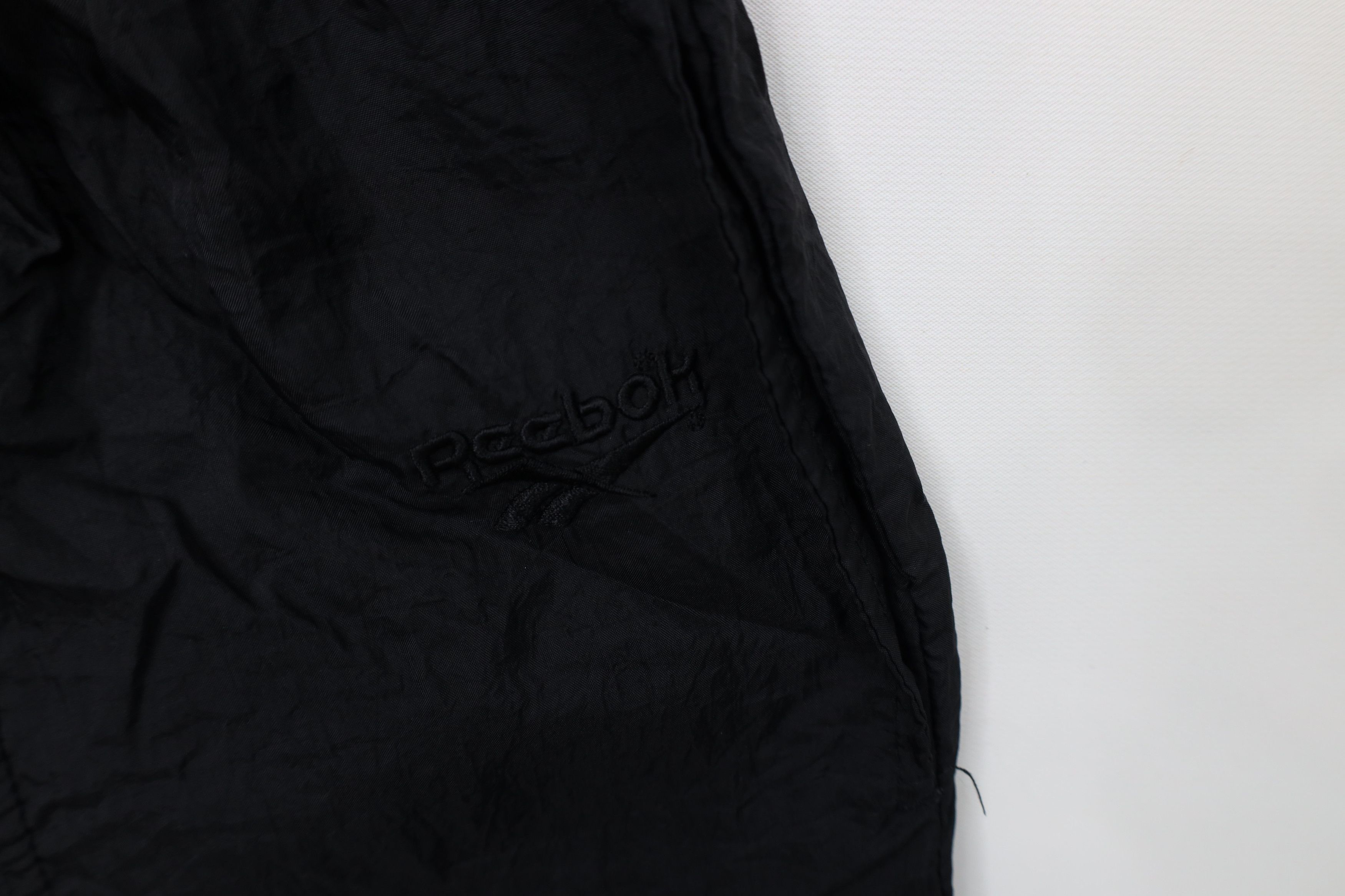 Reebok Vintage 90s Reebok Windbreaker Joggers Pants Black Nylon Size US 38 / EU 54 - 6 Thumbnail