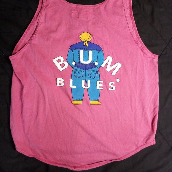 B.U.M Equipment Vintage B.U.M. Blues Tank Top Shirt Size US XL / EU 56 / 4 - 8 Thumbnail