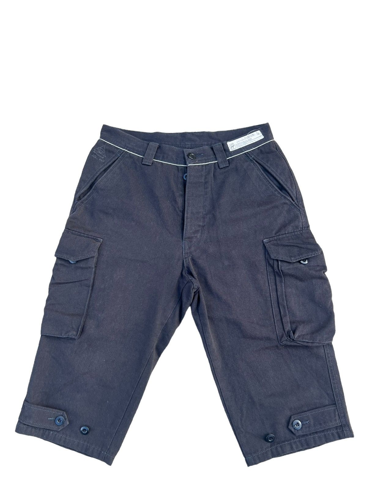 Vintage Vintage ILA VEE DUB Japan Poem Parachute Cargo Short Pant Size US 31 - 1 Thumbnail