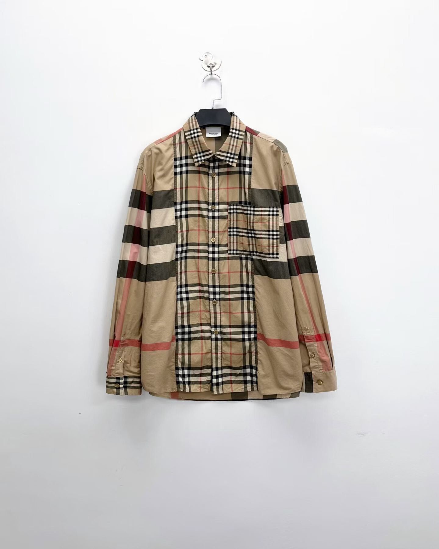 Burberry Red Check Shirt Jacket