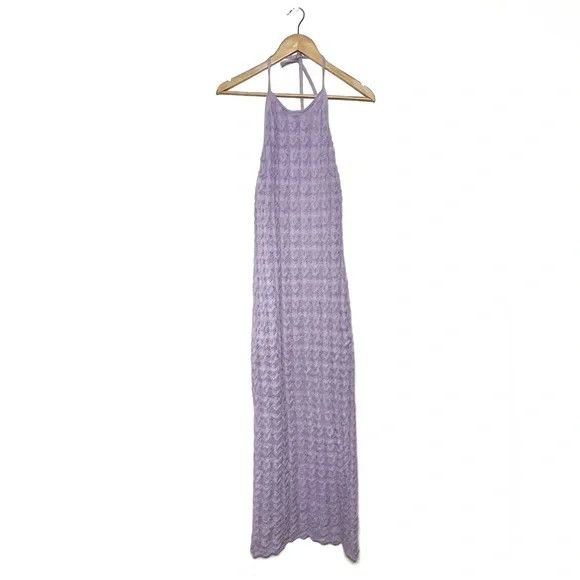 Alice + Olivia Alice + Olivia | Lavender Crochet Jone Dress Size L / US 10 / IT 46 - 2 Thumbnail