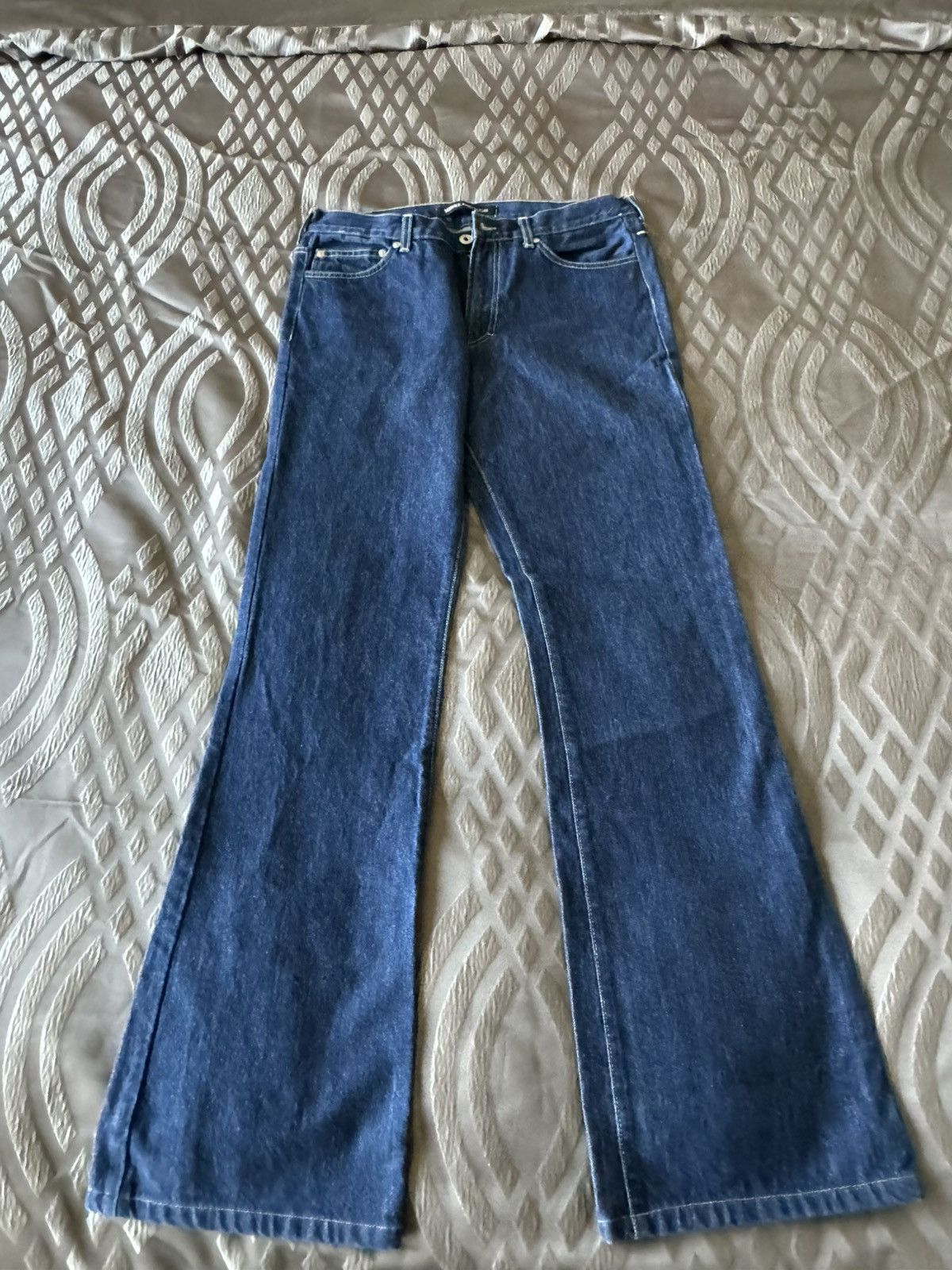 Versace Women’s Low rise wide leg Versace blue jeans Size 36" / US 14 / IT 50 - 1 Thumbnail