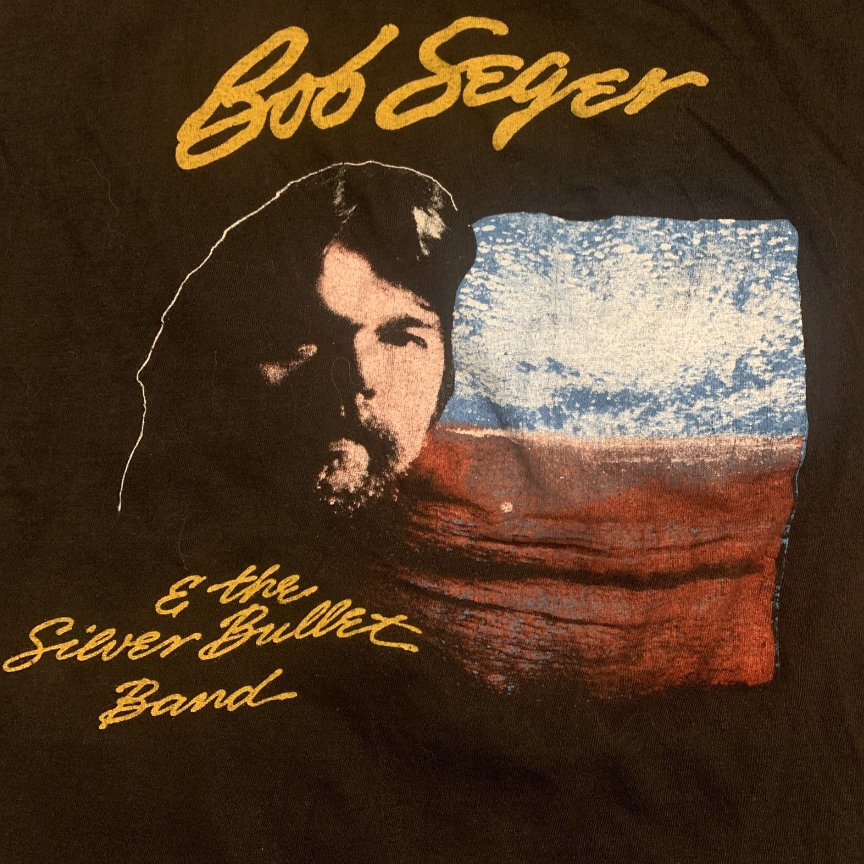 Vintage VINTAGE Bob Seger The Distance Tour T Shirt Raglan 1983 - Unisex XL Black Concert Graphic Tee Size US XL / EU 56 / 4 - 2 Thumbnail