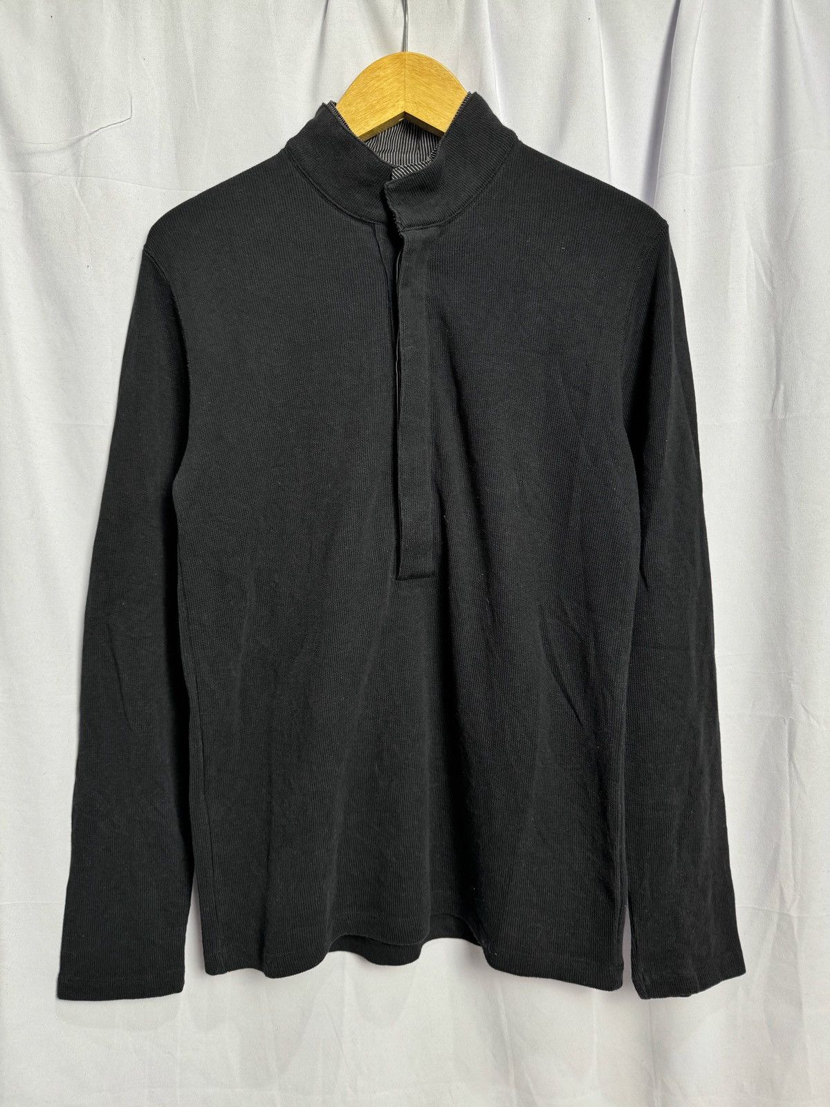 Hysteric Glamour × If Six Was Nine × Japanese Brand 2000s Japanese Comma Ca Ism Half Button Long Sleeve Size US S / EU 44-46 / 1 - 2 Thumbnail