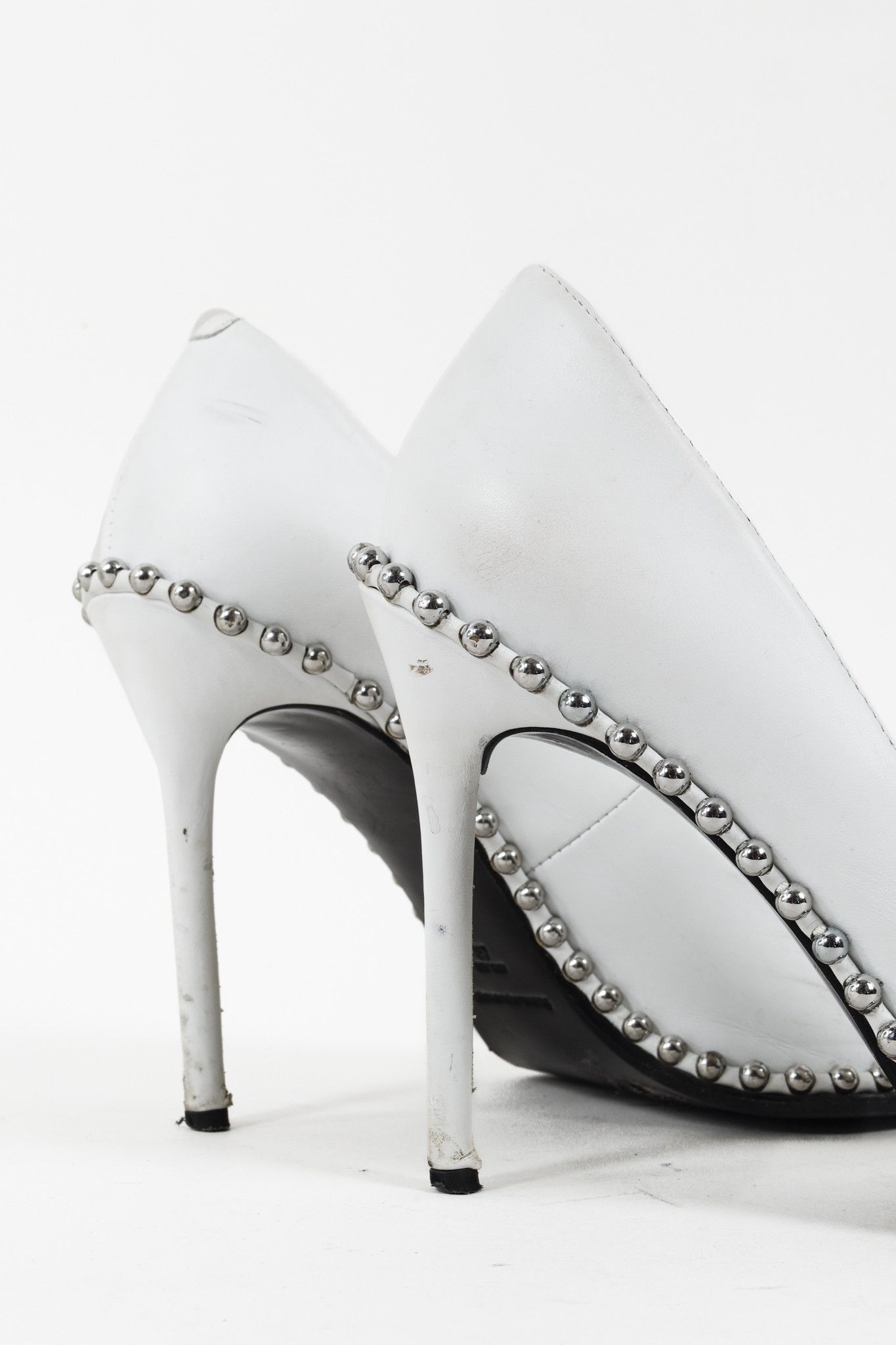 Alexander Wang Alexander Wang White Rie Studded Heels Size US 6.5 / IT 36.5 - 8 Thumbnail