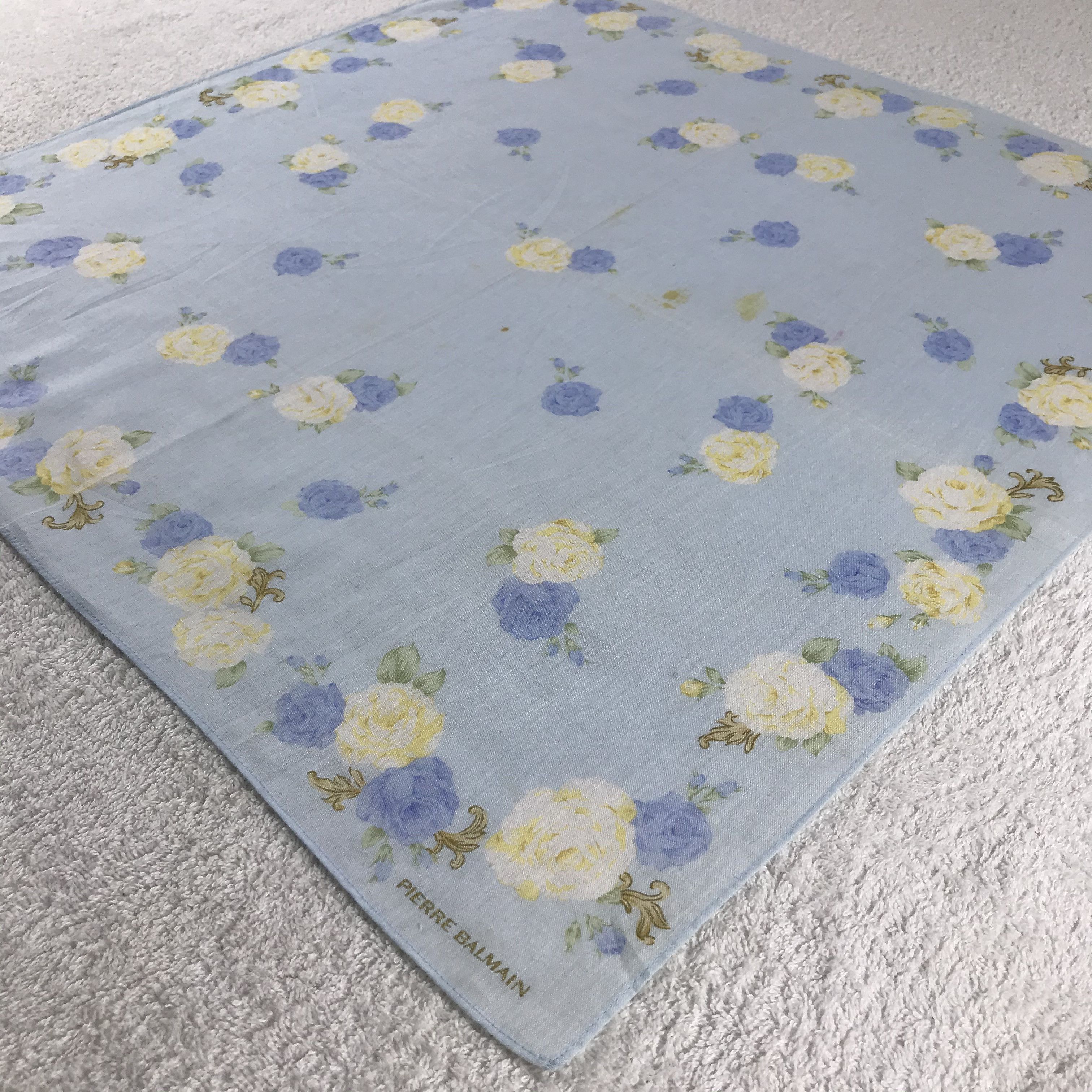 Pierre Balmain × Vintage Pierre Balmain Bandana / Handkerchief / Neckerchief - S287 Size ONE SIZE - 2 Thumbnail