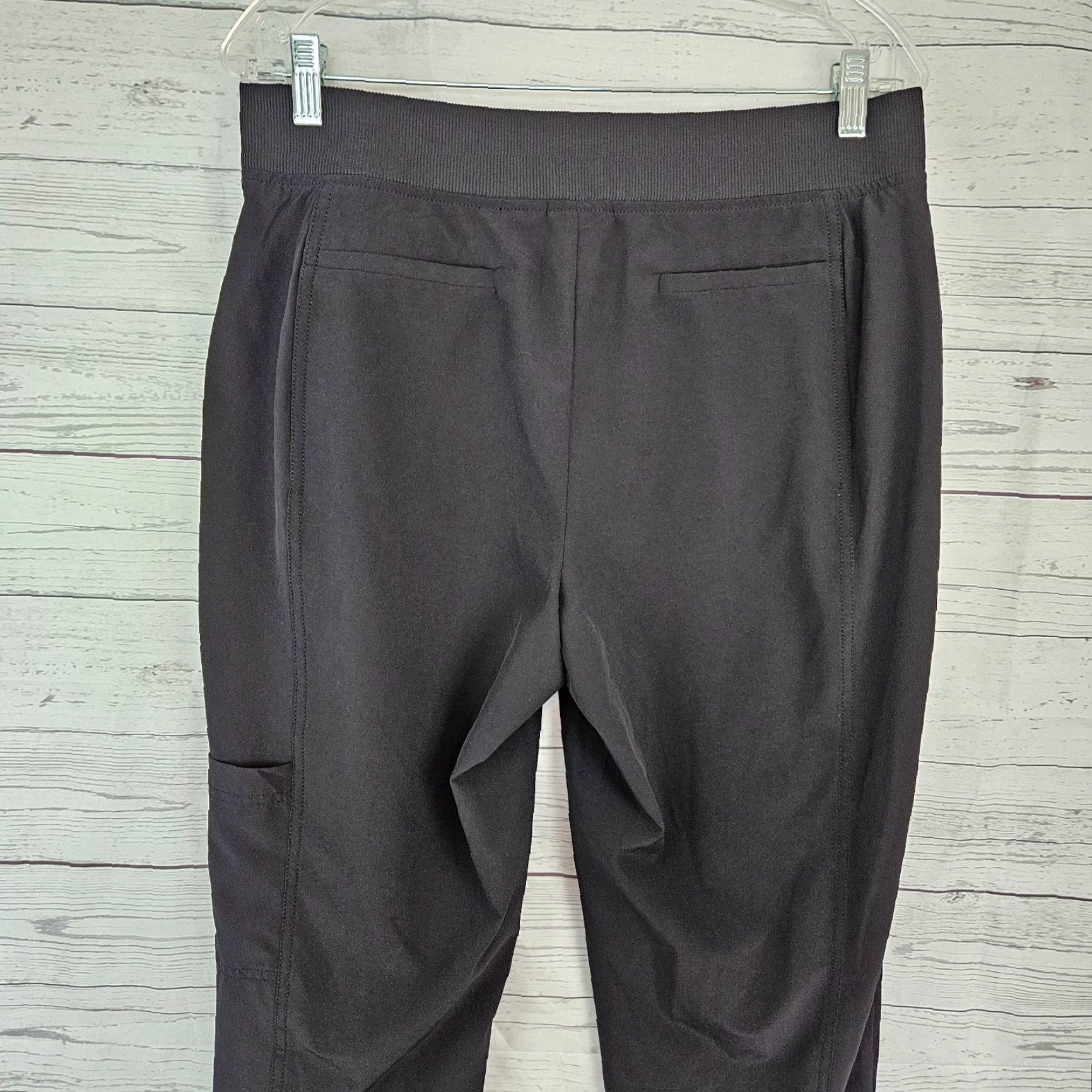 Vintage Chicos Zenergy Womens Cropped Pants Sz Medium Black Pull On Zip Pockets Size 32" / US 10 / IT 46 - 4 Thumbnail
