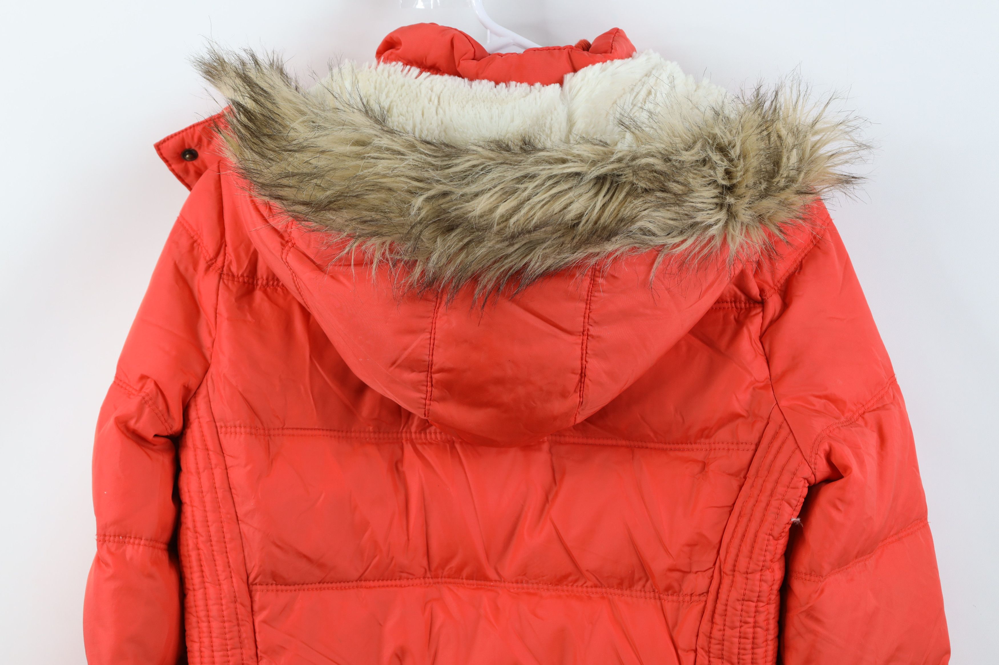 American Eagle Outfitters Vintage 90s Y2K American Eagle Cropped Puffer Jacket Orange Size M / US 6-8 / IT 42-44 - 14 Thumbnail