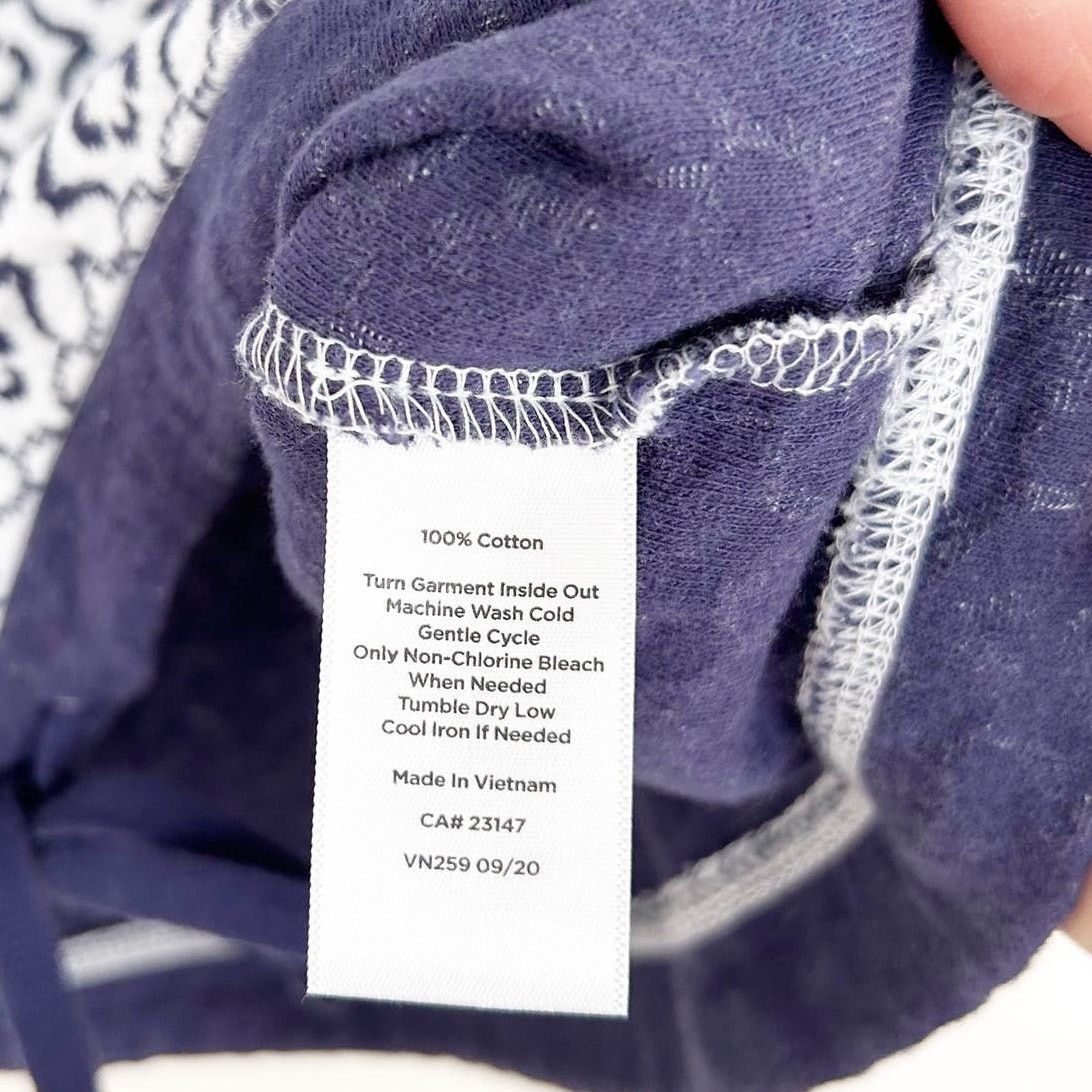 Other T by Talbots Blue White Printed Crewneck Sweater Sz S Size S / US 4 / IT 40 - 3 Thumbnail