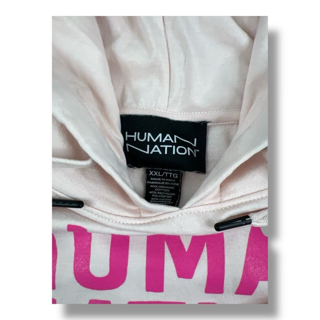 Other Human Nation Cropped Pink Smiley Face Hoodie Size Extra Extr Size XXL / US 16-18 / IT 52-54 - 6 Thumbnail