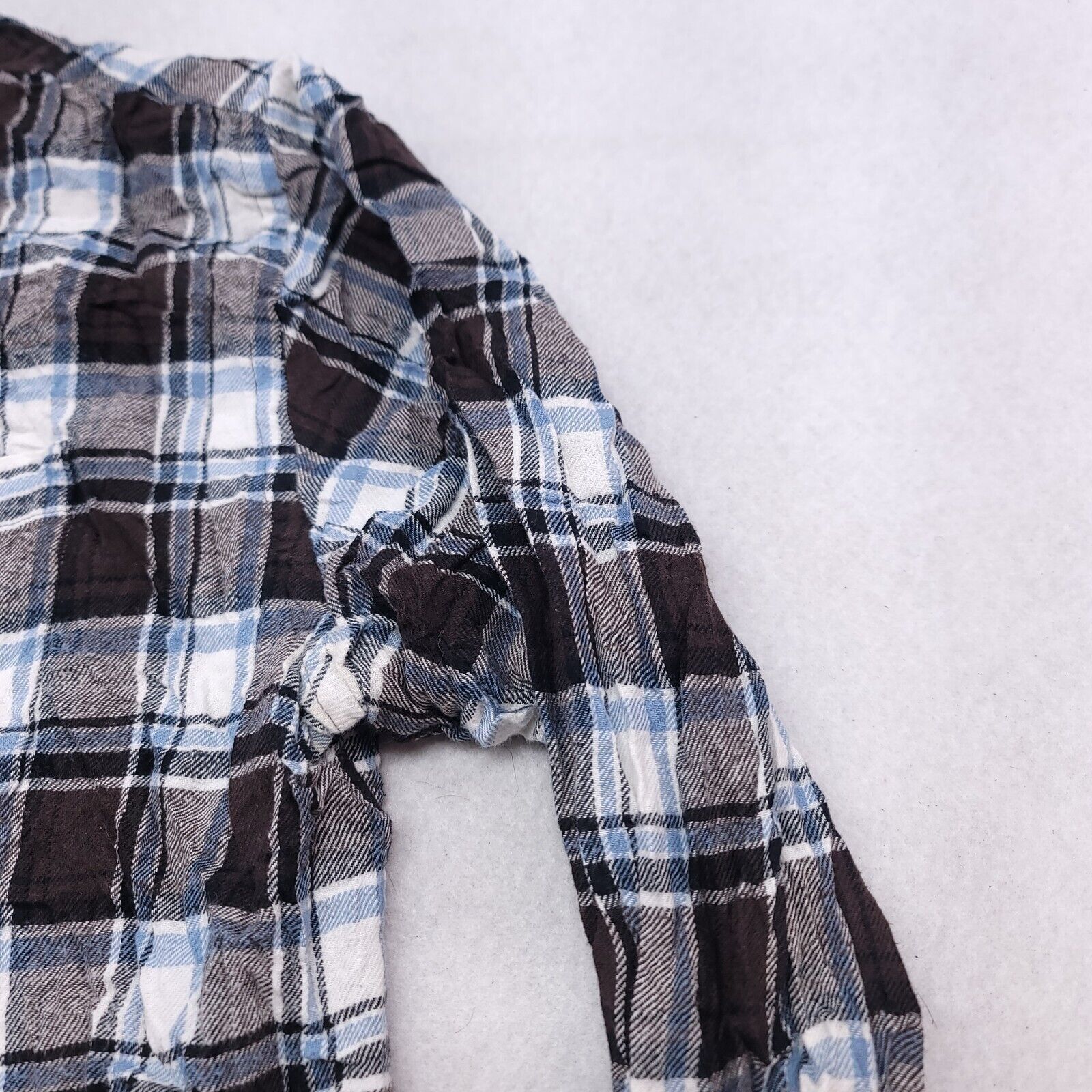 Croft & Barrow Croft & Barrow Tartan Flannel Shirt Mens Size XL Brown Blue Size US XL / EU 56 / 4 - 5 Thumbnail
