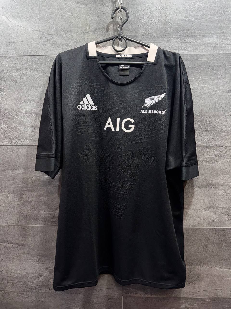 Adidas All Blacks New Zealand 2018 2019 Rugby Shirt Jersey Adidas Size US XXL / EU 58 / 5 - 1 Thumbnail
