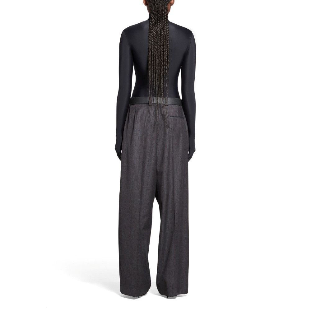 Balenciaga o1bcso1str1225 Loose Tailored Pants in Grey Size 26" / US 2 / IT 38 - 6 Thumbnail