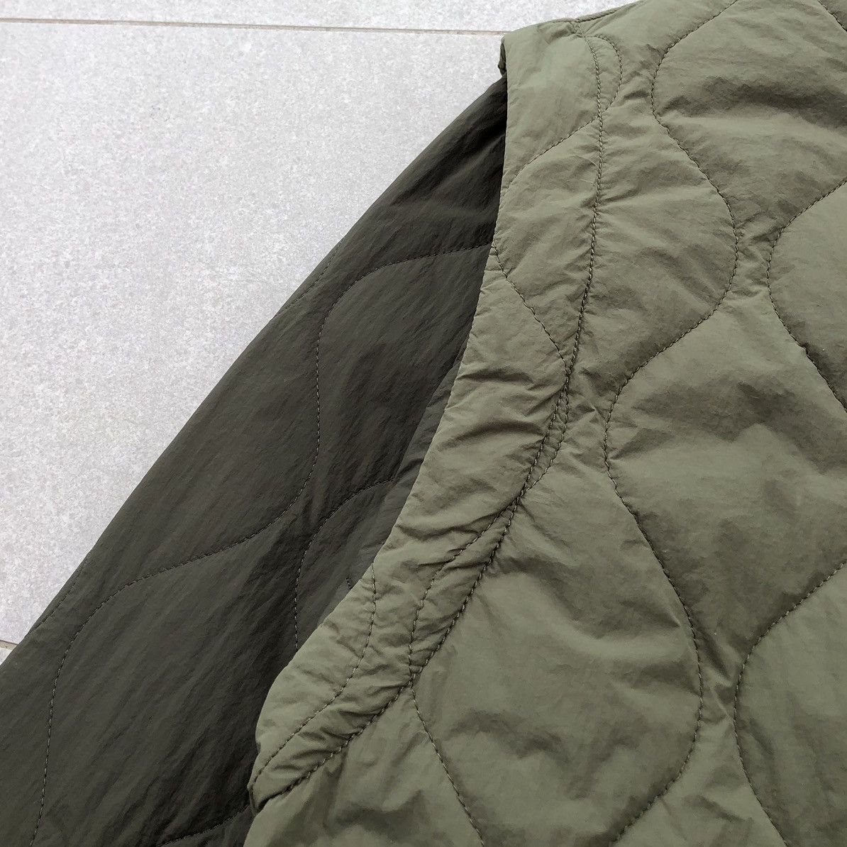 Japanese Brand Japanese Brand Quilted Lightwear Puffer Jacket Olive Green Size US L / EU 52-54 / 3 - 7 Thumbnail