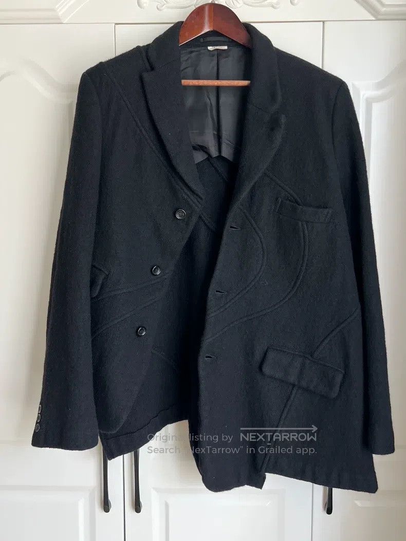Comme des Garcons Comme Des Garcons Asymmetrical 3D Cut Pure Wool Felt Jacke Size US L / EU 52-54 / 3 - 1 Thumbnail
