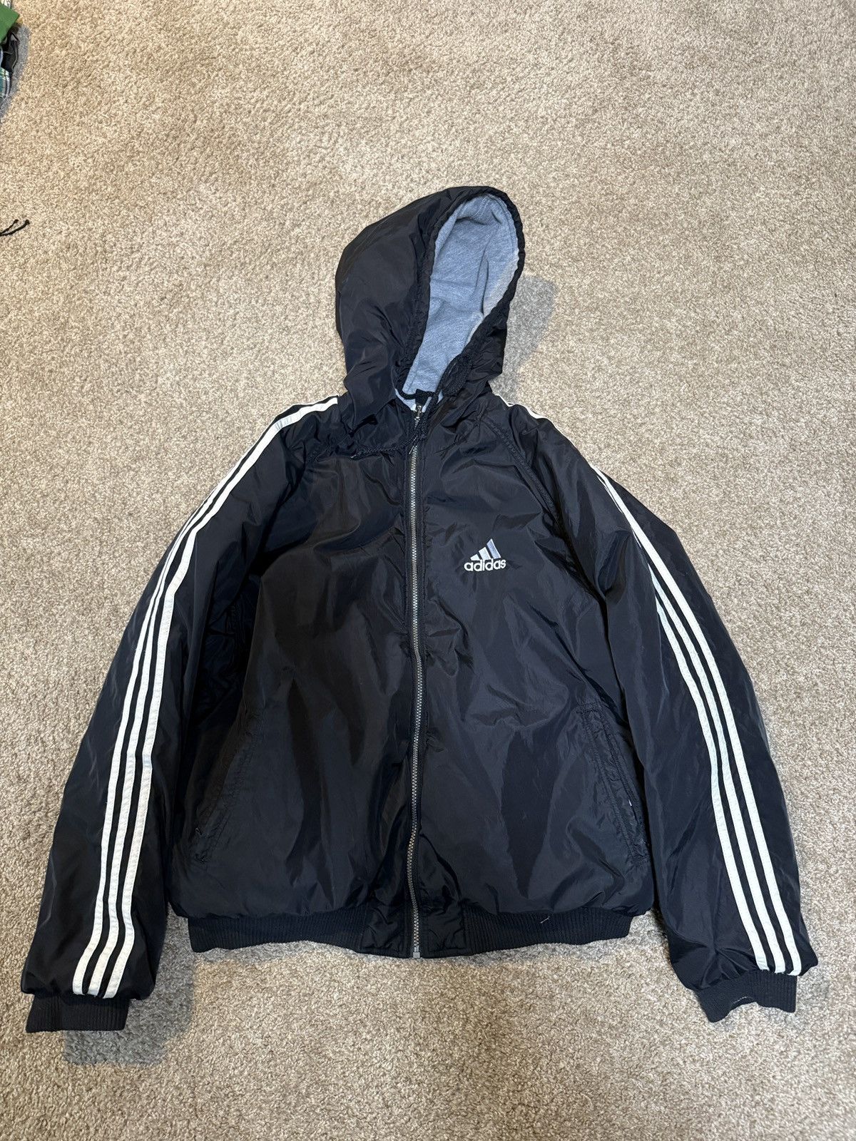 【リバーシブル】vintage reversible jacket VTG Reebok New York Knicks Basketball Nylon Full Zip