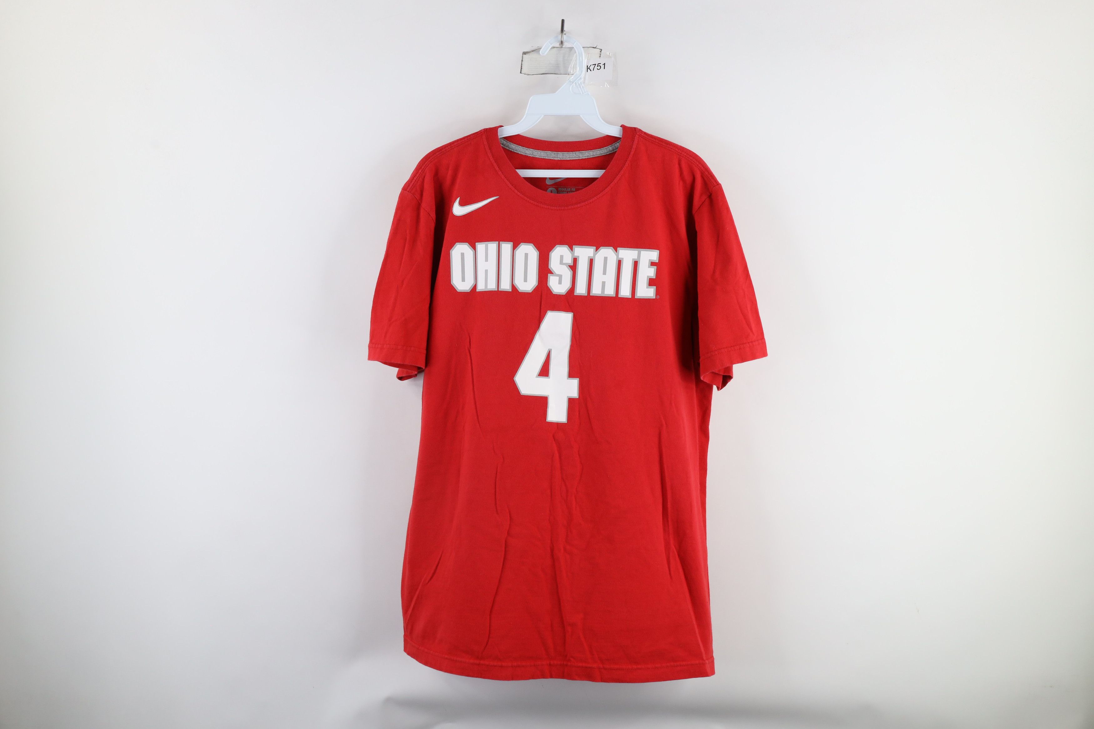 Nike × Vintage Vintage Nike Out Ohio State University Jersey T-Shirt #4 Size US L / EU 52-54 / 3 - 1 Thumbnail