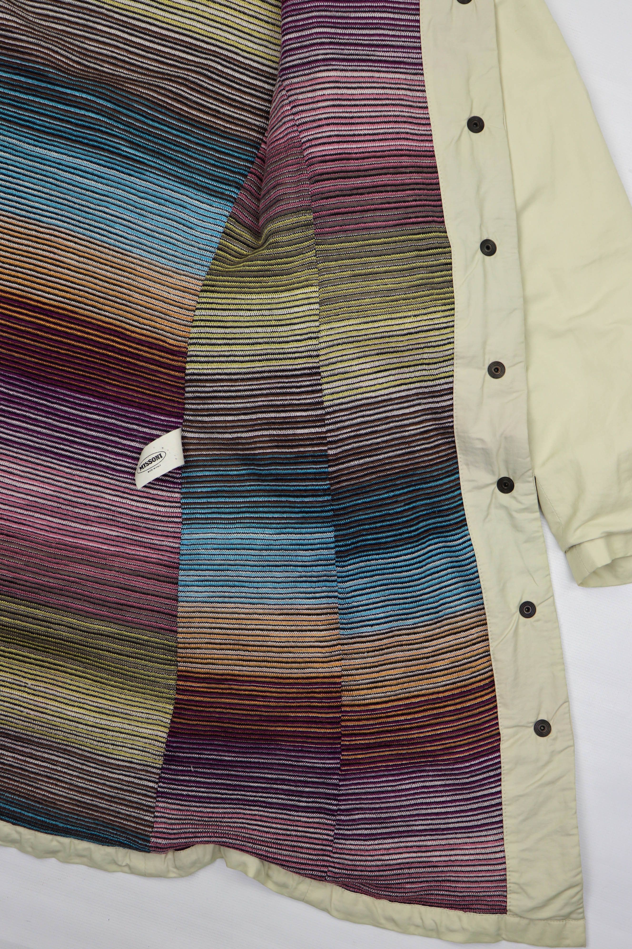 Missoni Missoni SPORT Vintage Cream White Hooded Belted Parka Jacket Size M / US 6-8 / IT 42-44 - 17 Thumbnail