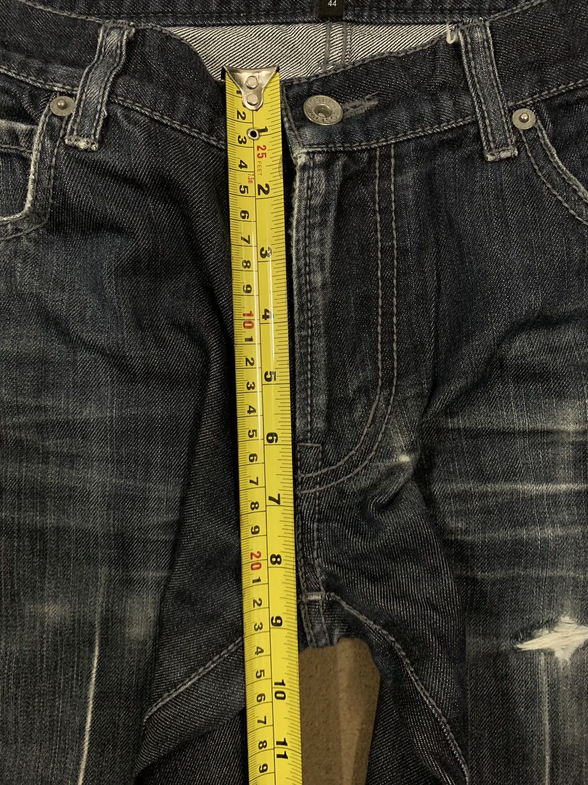 JOSEPH HOMME Vintage Joseph Homme Japan Dark Blue Washed Distressed Jeans Size US 30 / EU 46 - 16 Thumbnail