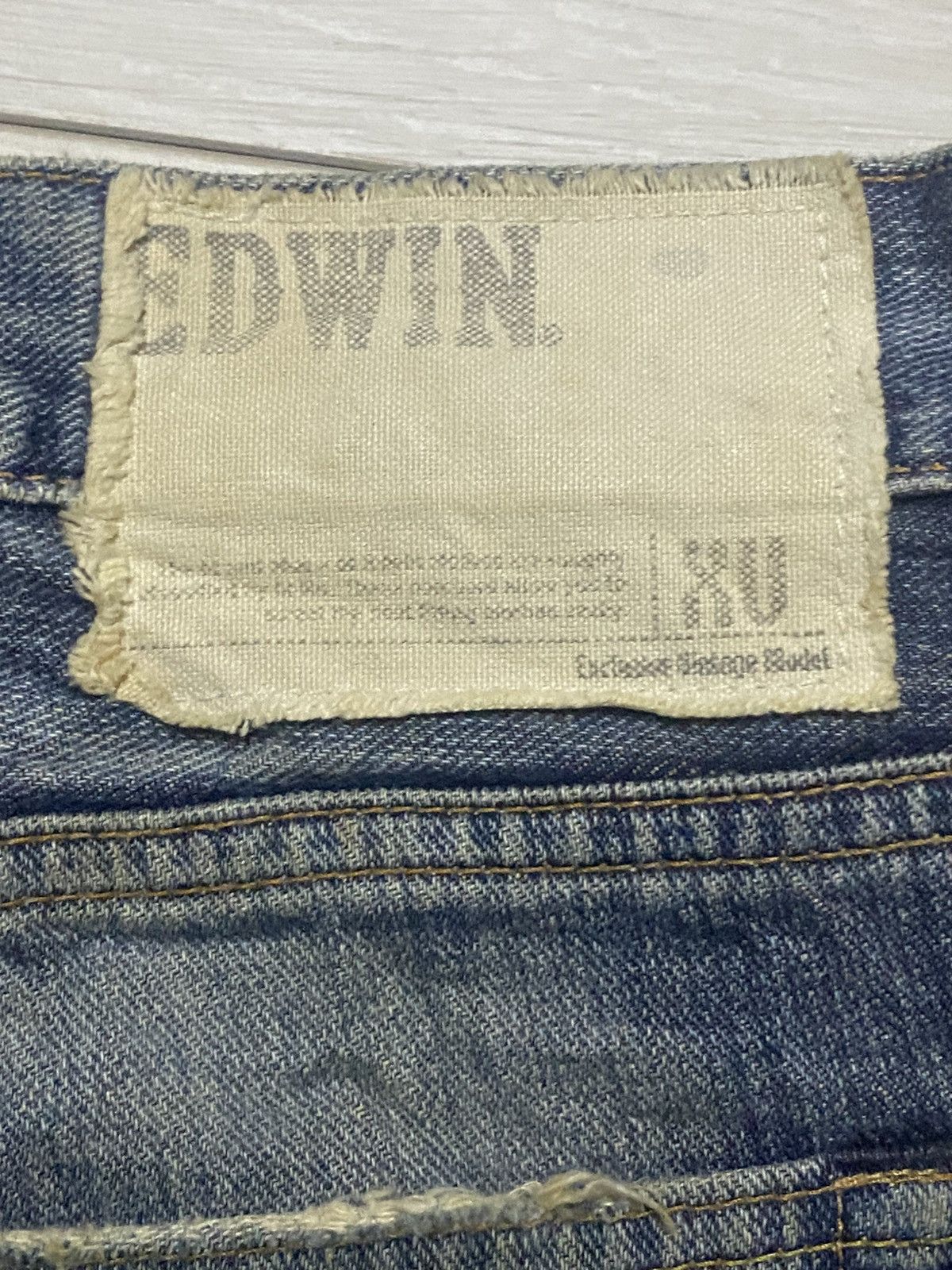 Edwin Edwin 401 XV Mud Wash Splatter Distressed Flare Jeans Size US 34 / EU 50 - 15 Thumbnail