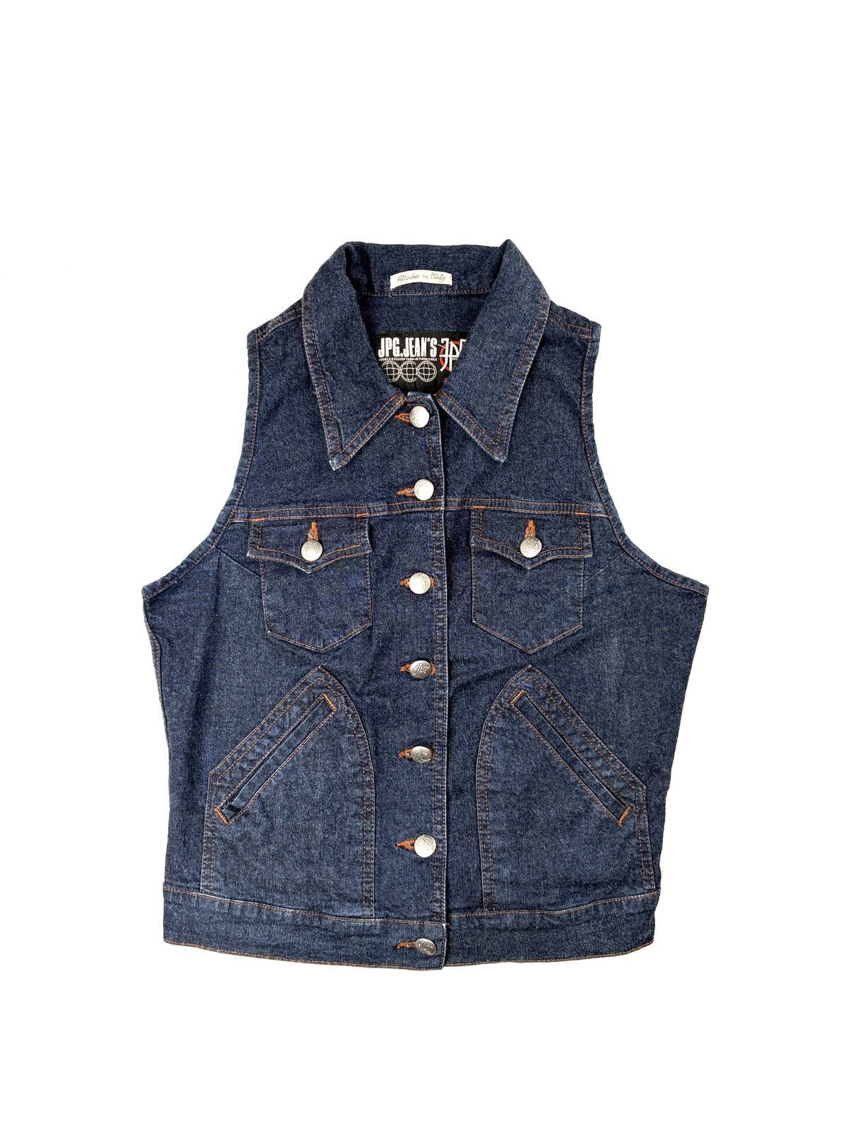 Jean Paul Gaultier Vintage Jean Paul Gaultier Denim Vest Size M / US 6-8 / IT 42-44 - 1 Thumbnail