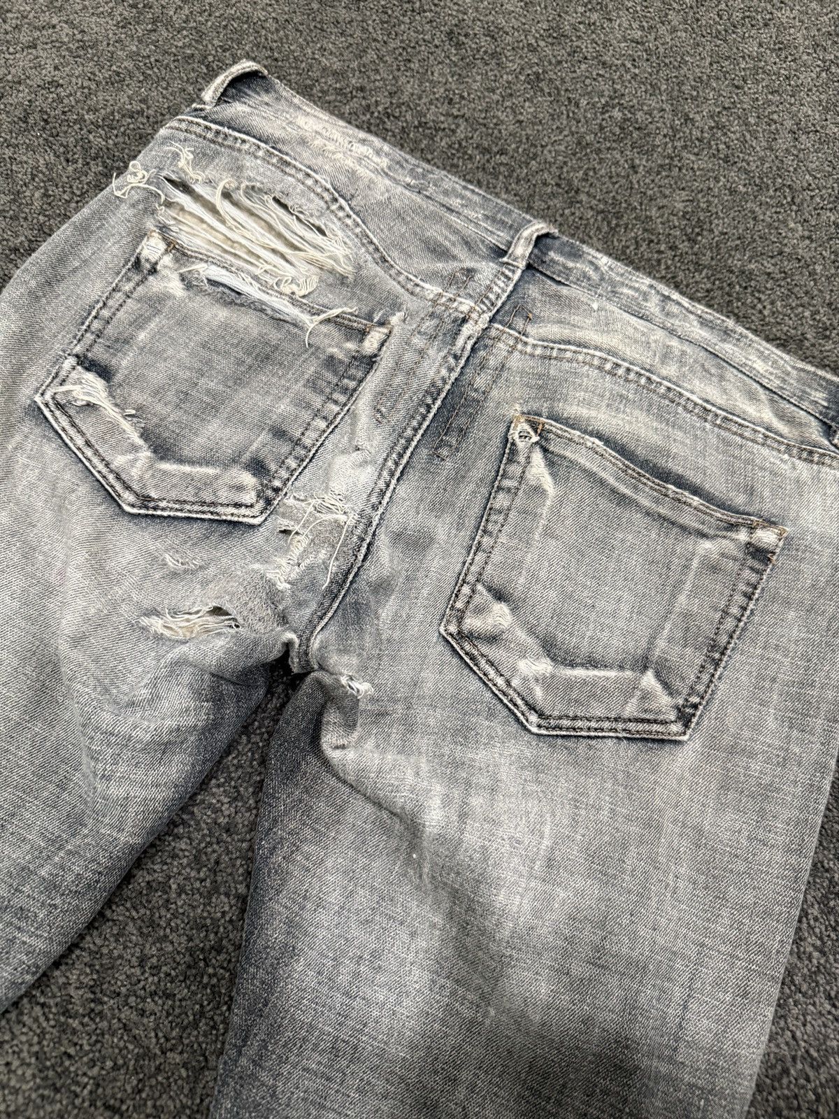 Rick Owens Rick Owen’s FW07 “Exploder” Dark Dust Bootcut Detroit Denim Size US 32 / EU 48 - 7 Thumbnail
