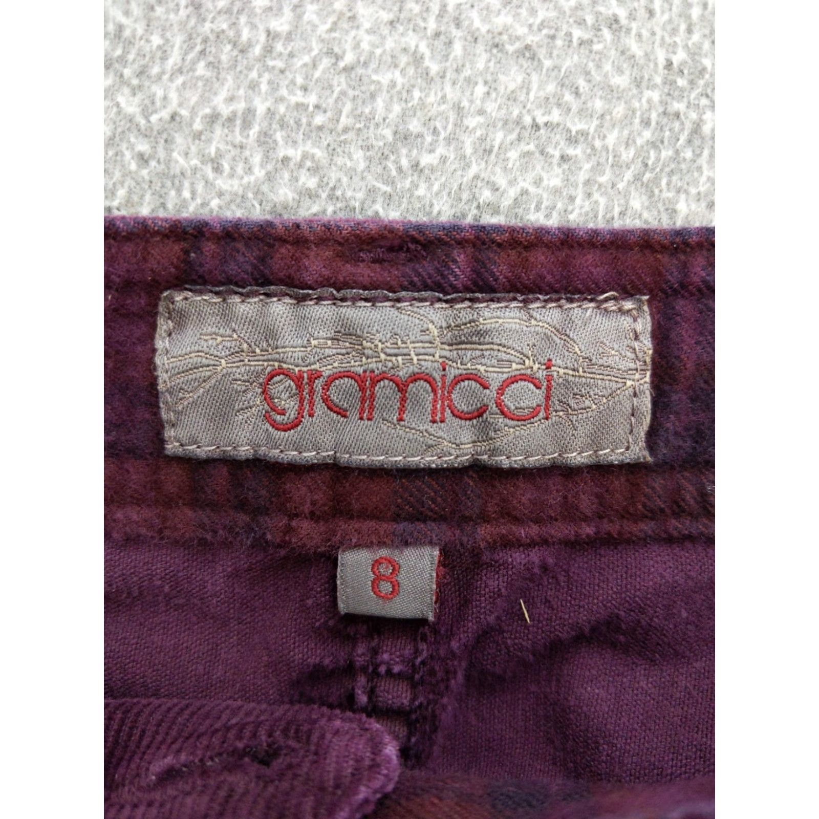 Gramicci Gramicci Skirt Womens 8 Purple Corduroy Short Pockets Casual Size 30" / US 8 / IT 44 - 2 Thumbnail