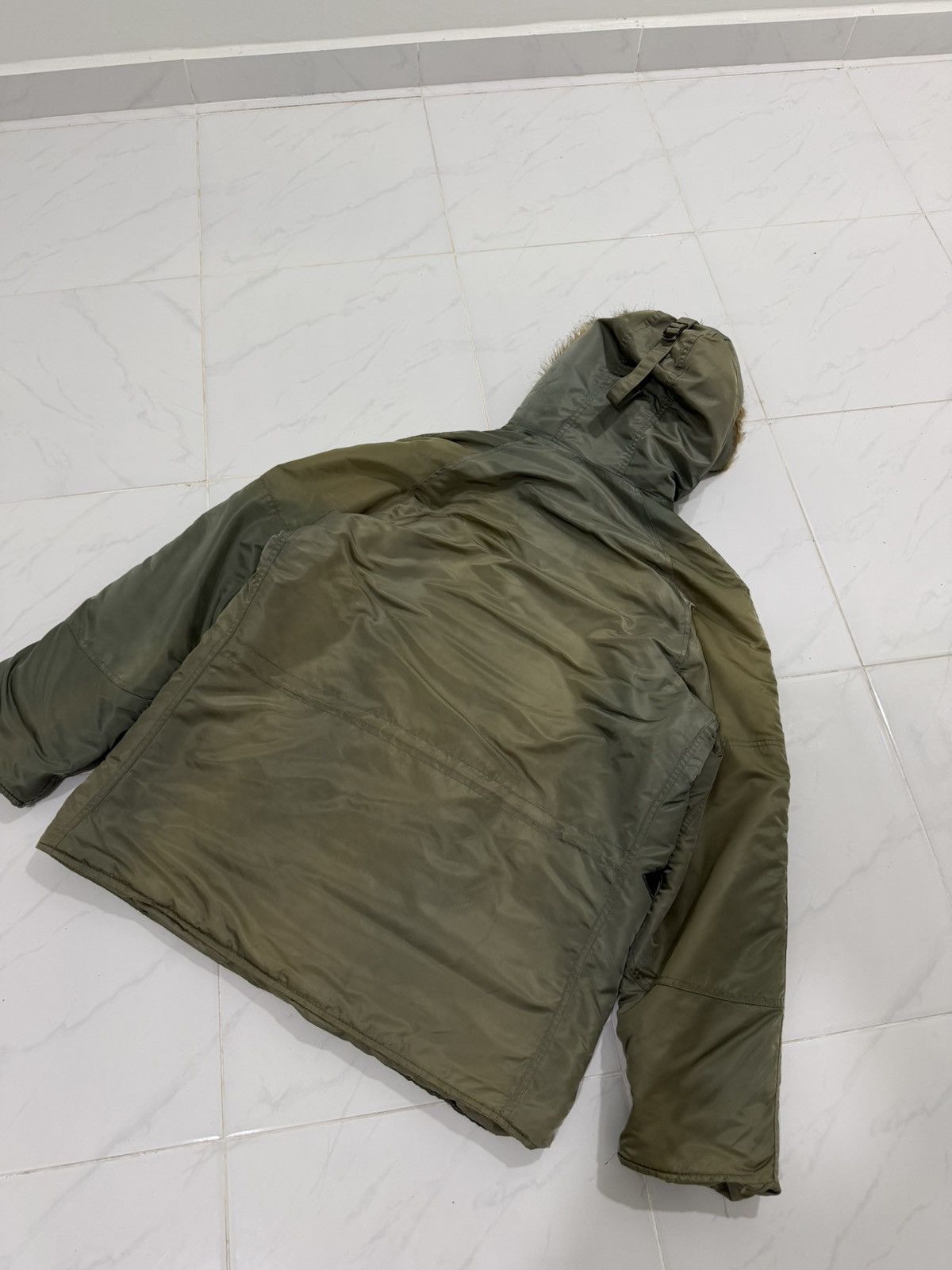 Alpha Industries Steal🔥 Vintage Sun Fade ALPHA INDUSTRIES Parka Bomber Jacket Size US M / EU 48-50 / 2 - 15 Thumbnail