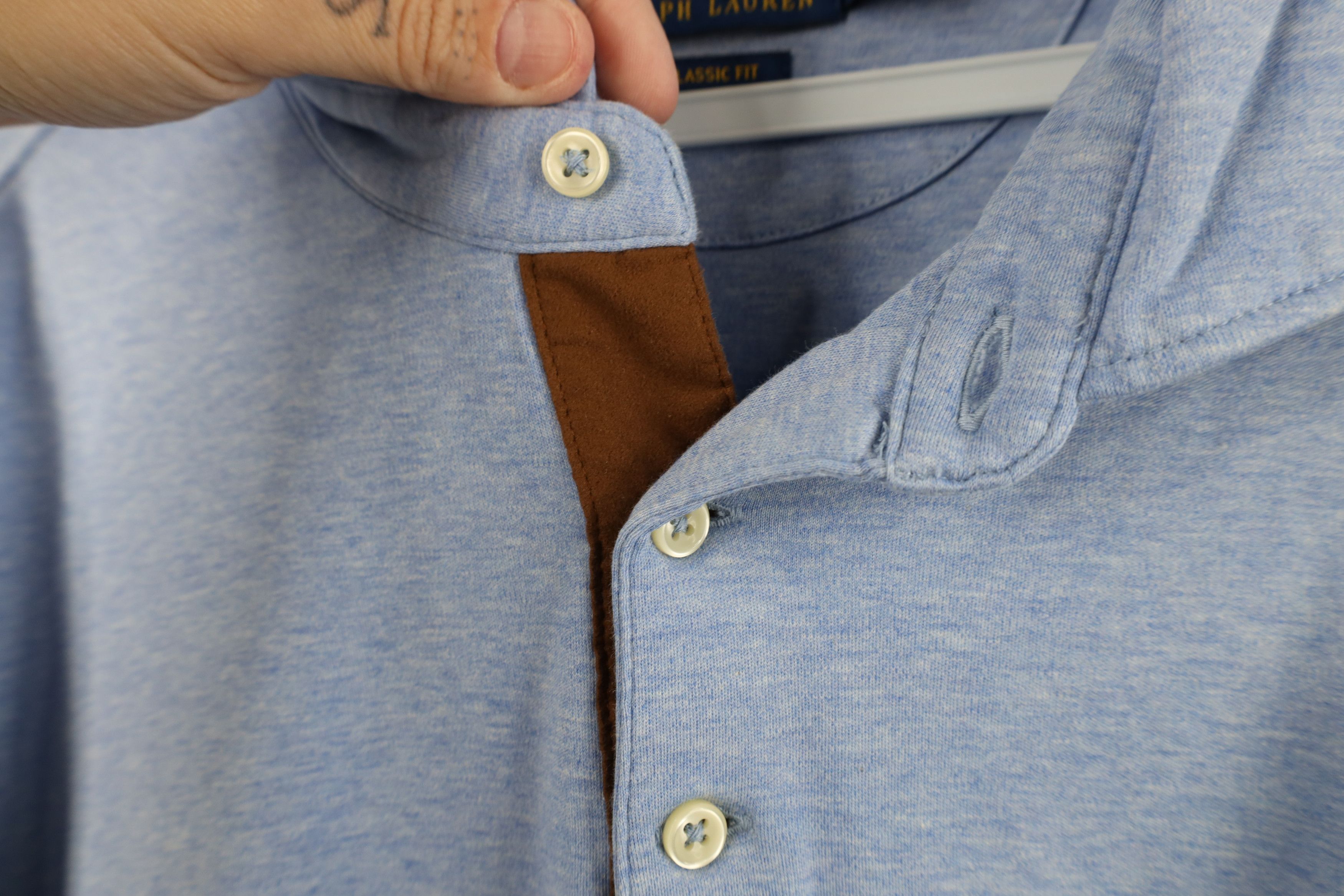 Ralph Lauren Ralph Lauren Cotton Collared Long Sleeve Polo Shirt Blue Size US XL / EU 56 / 4 - 5 Thumbnail